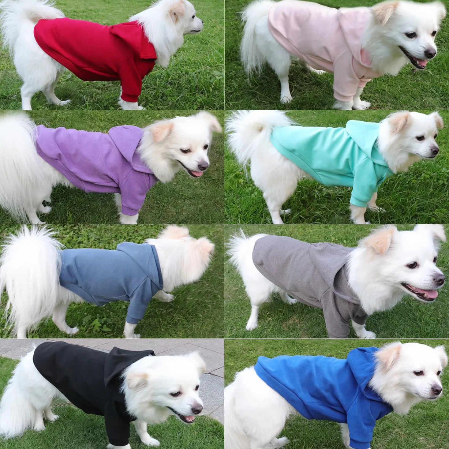 Sweat Capuche Chien XXL Noir Bleu Brume Chaud Léger Tissu Doux