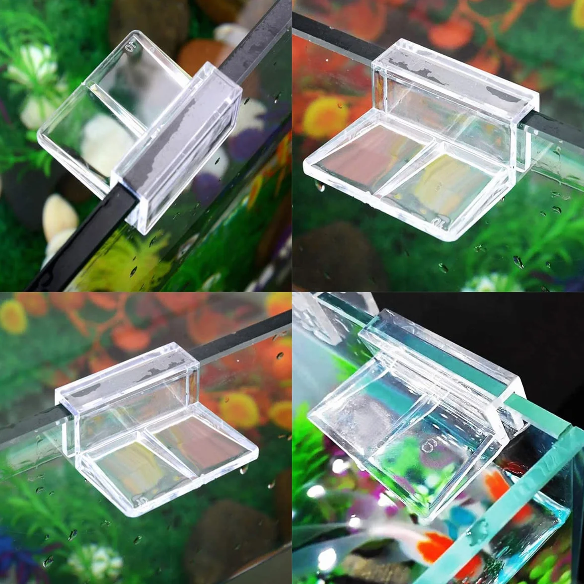 GHEART Clips de Protection en Verre pour Aquarium 6 mm 4 Pièces