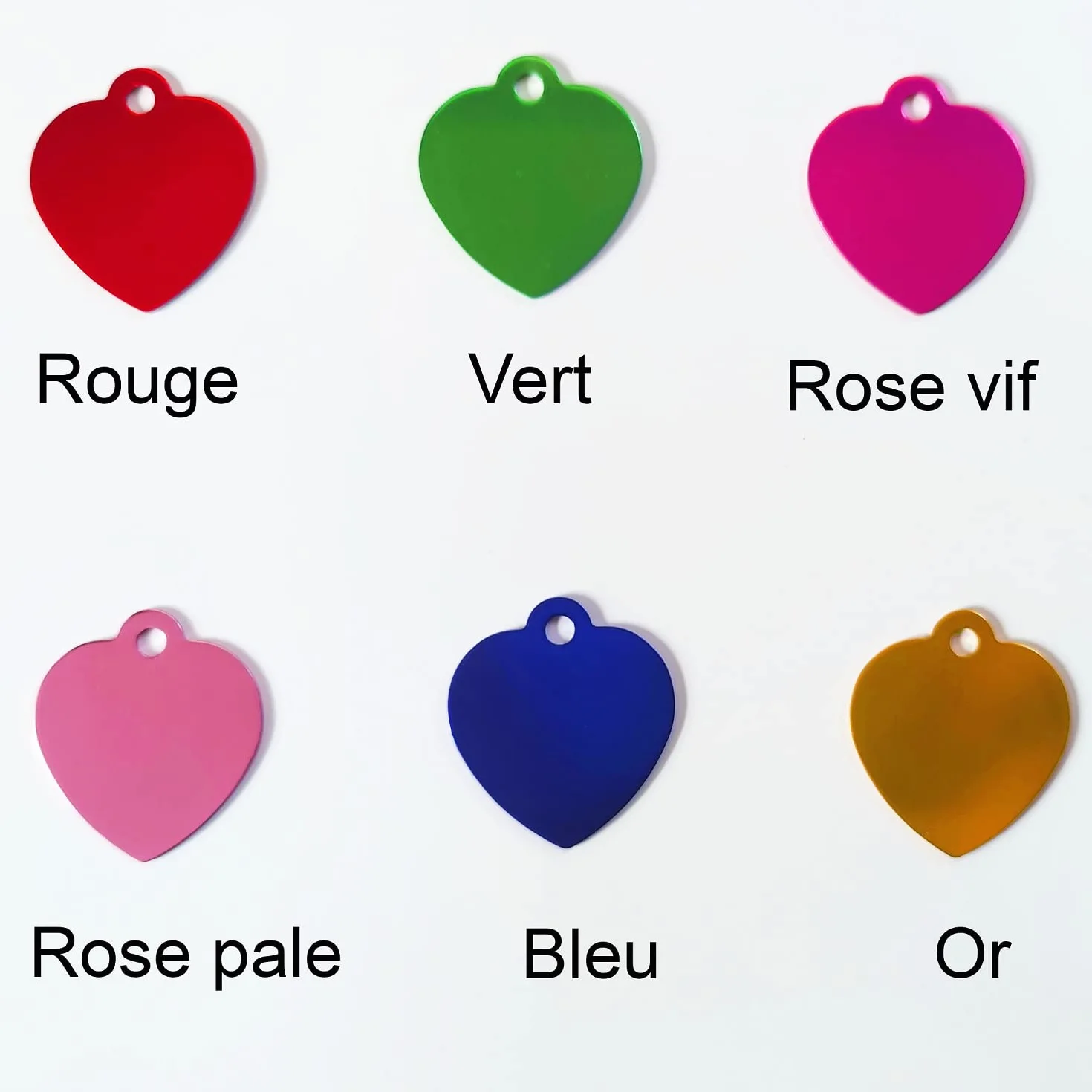 médaille chien et chat gravée personnalisée protection vernis +anneau différents coloris