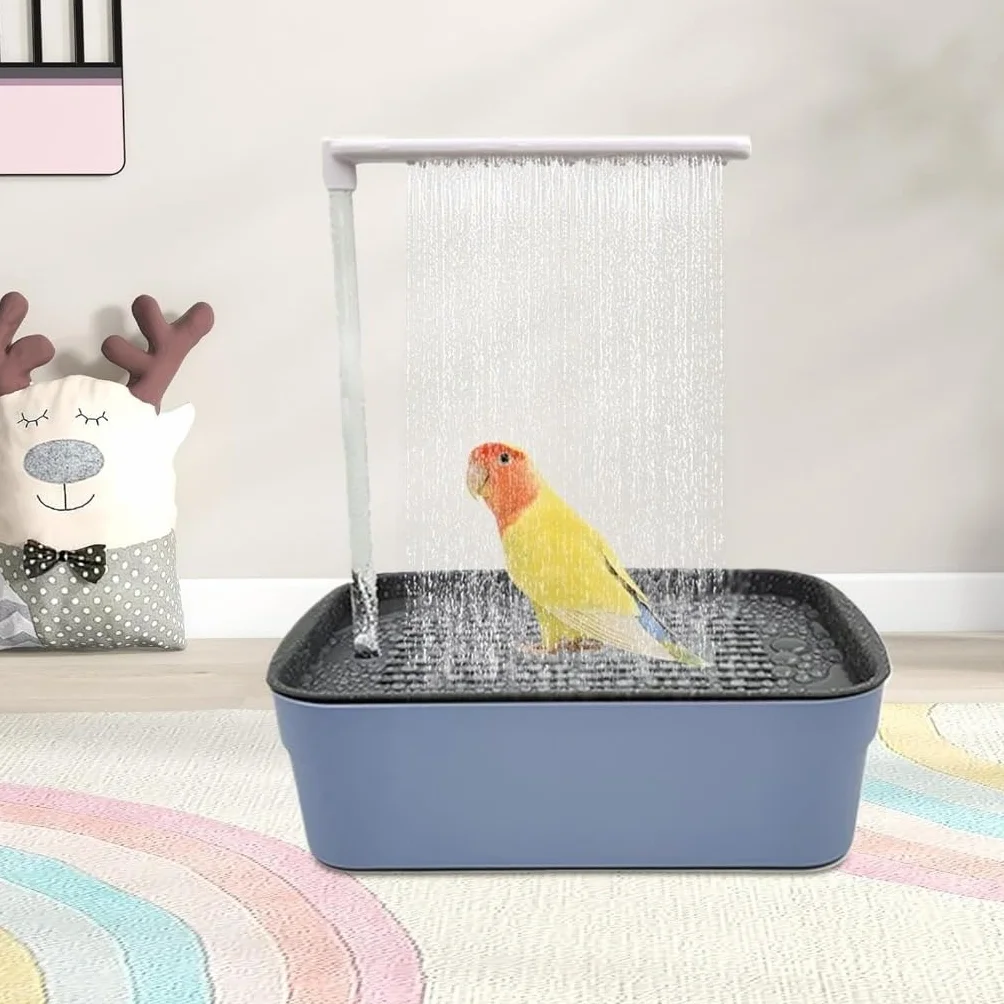 Douche de Bain Automatique pour Oiseaux, Eau Courante Automatique, pour Perruche, Oiseau