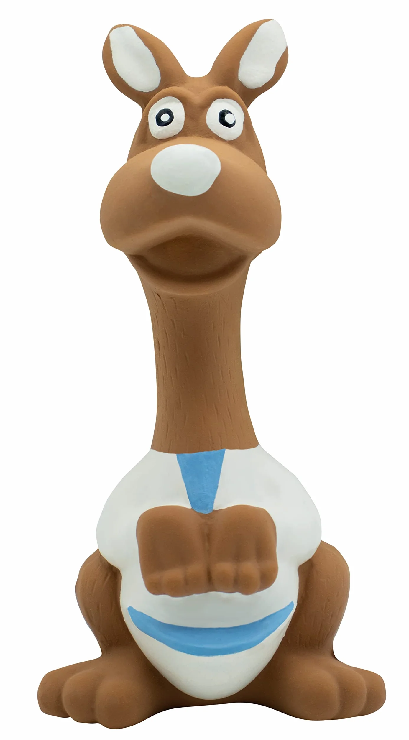 Kangourou en Latex avec Couineur Jouet pour Chien 15 cm Marron Résistant