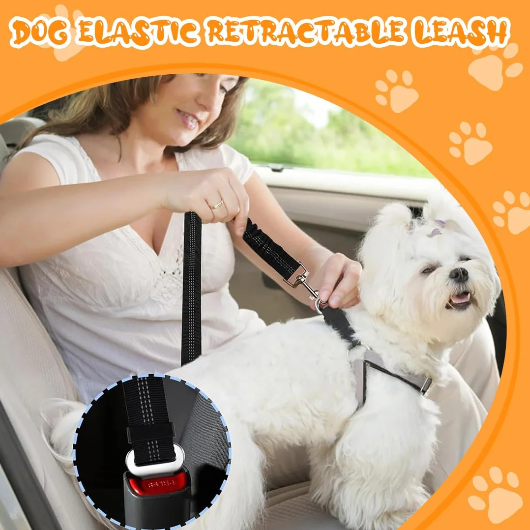 Ceinture Securite Chien Voiture : 1 Pièce Réglable Pour Animal En Voiture. Couleur : Noir. Taille : Réglable. Harnais De Sécurité Automobile Pour Petit Chien.