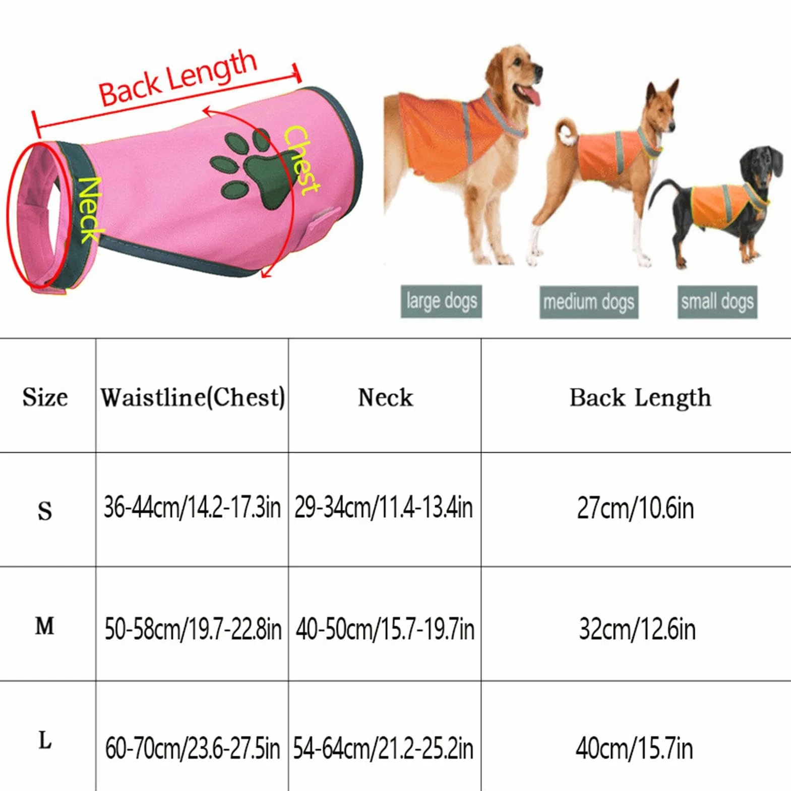 Gilet haute visibilité réglable pour chien, harnais réfléchissant de sécurité nocturne