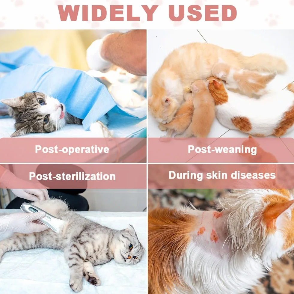 HOTUT Body Chat Post-Opératoire Stérilisation Anti-léchage pour Chats, Alternative Collier Cône Récupération Chirurgie