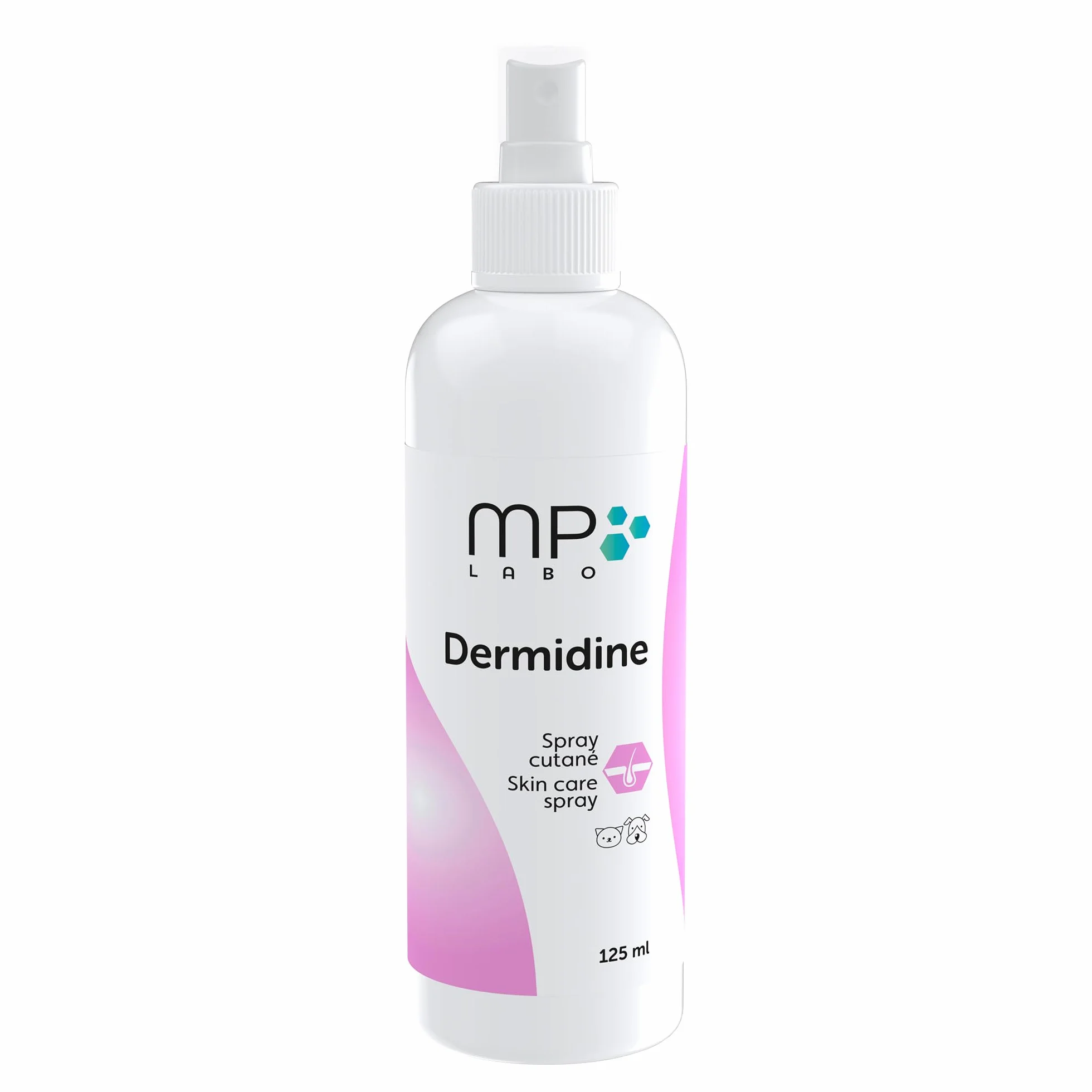 MP Labo Dermidine Spray Hygiène Cutanée Chien Chat Calendula Centella Asiatica Calmant Emollient Hydratant 125 ML