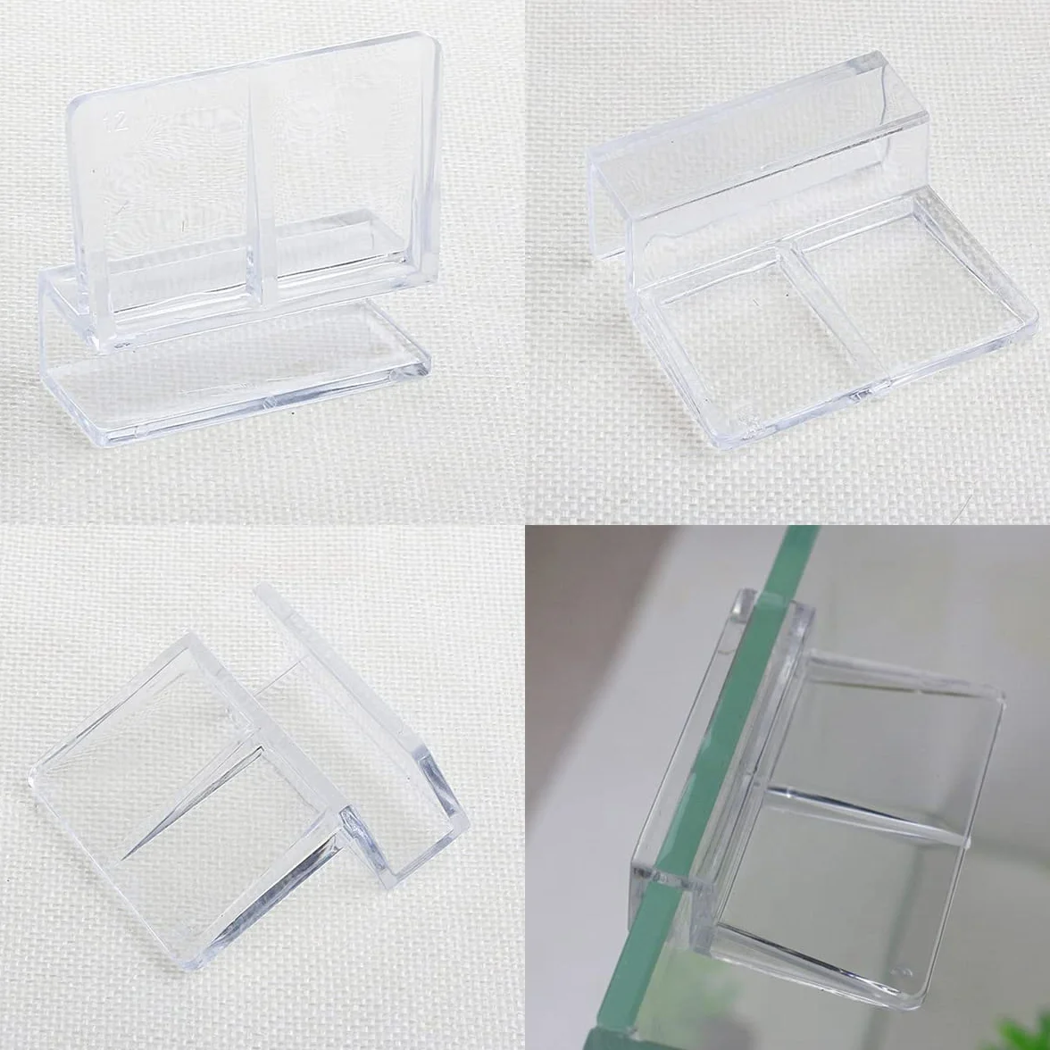 GHEART Clips de Protection en Verre pour Aquarium 6 mm 4 Pièces