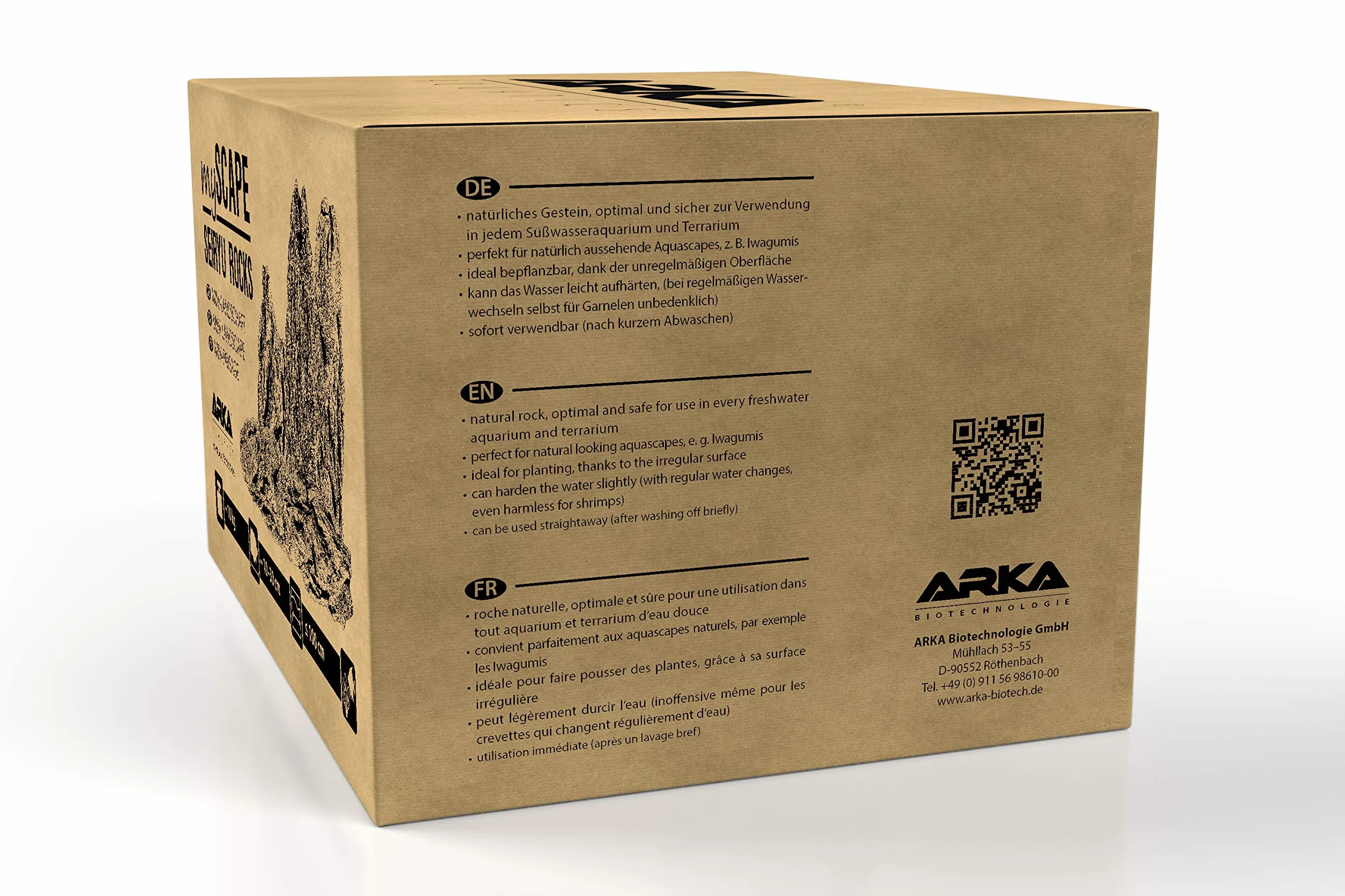 ARKA mySCAPE-Rocks Seiryu Pierres Naturelles d'aquascaping pour Aquariums d'eau Douce et Terrariums