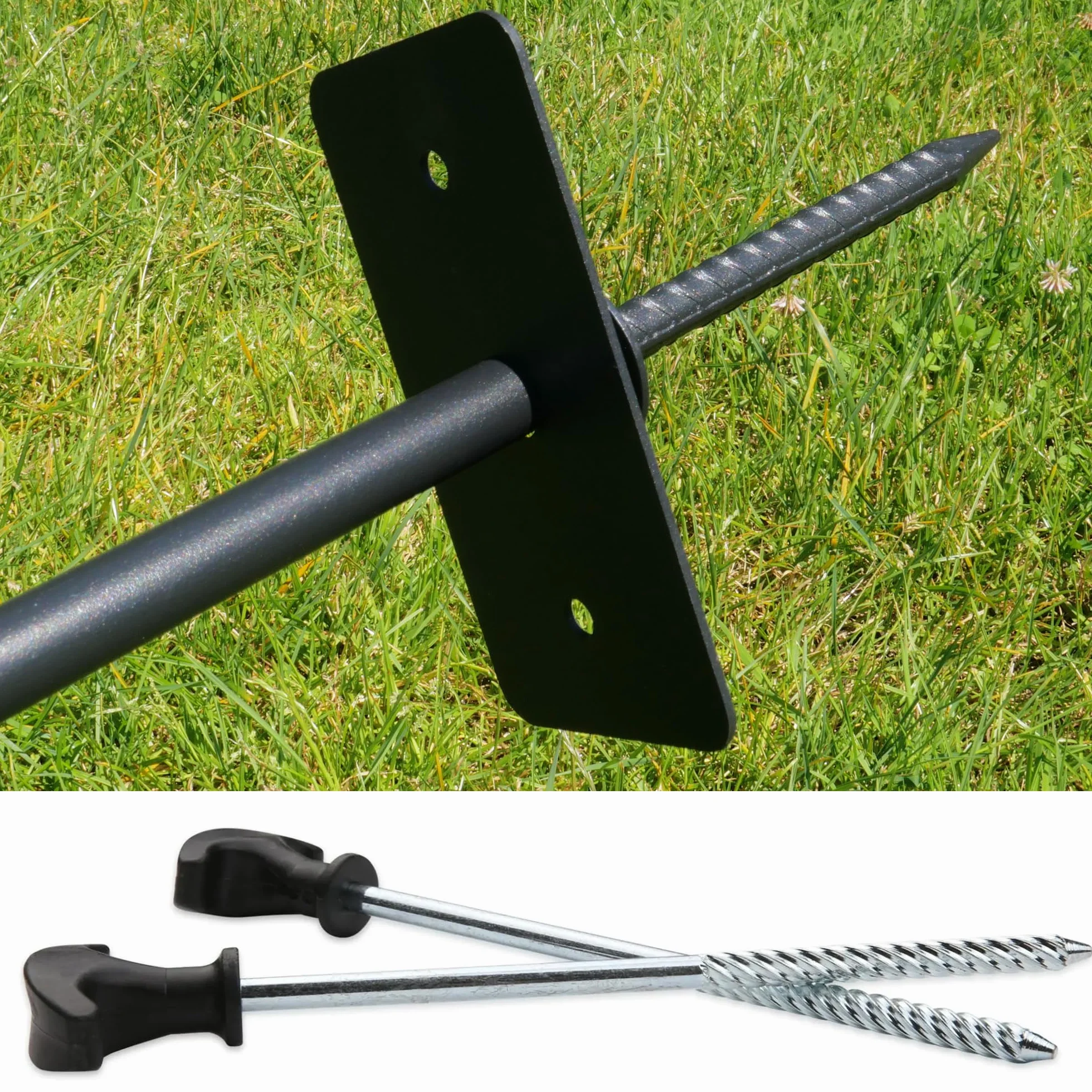 Clôture mobile pour chien 4 m maille textilène 90 cm extensible résistant intempéries kit complet poteaux