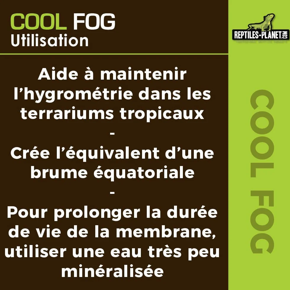 Reptiles Planet - Cool Fog - Brumisateur à Ultrason pour Terrarium