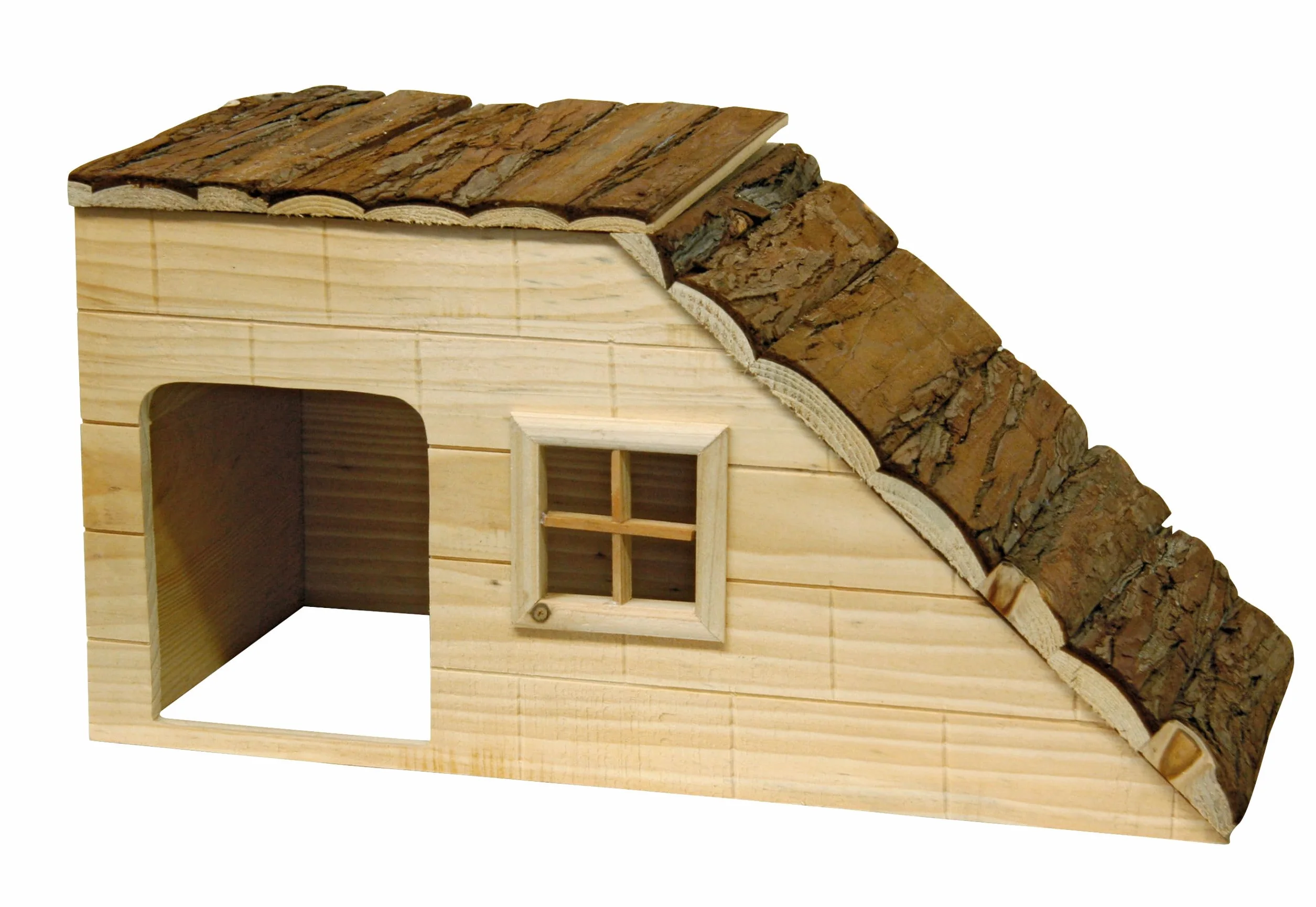 Kerbl Maison pour Rongeurs avec Rampe Nature 50x25x25 cm