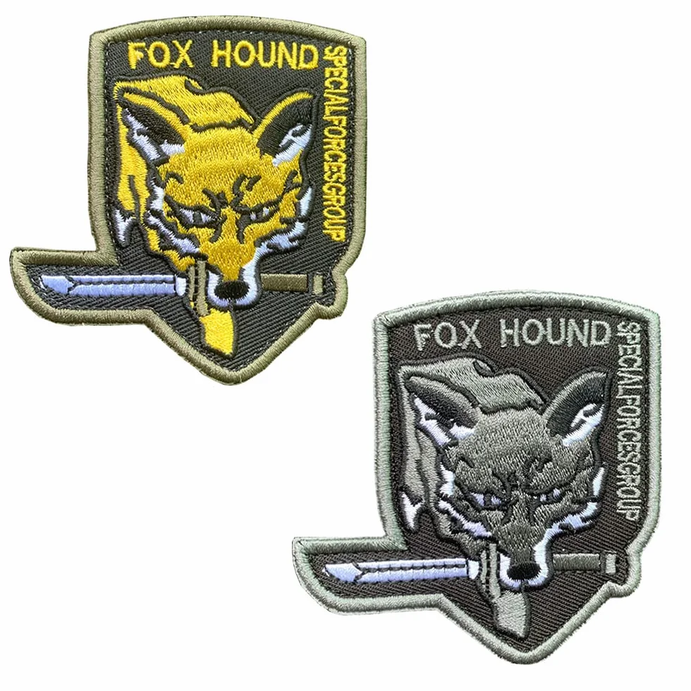 Chien de Service FOX HUND Gilet Harnais Patch Compatible Velcro Amusant Chiens Signes Emblème