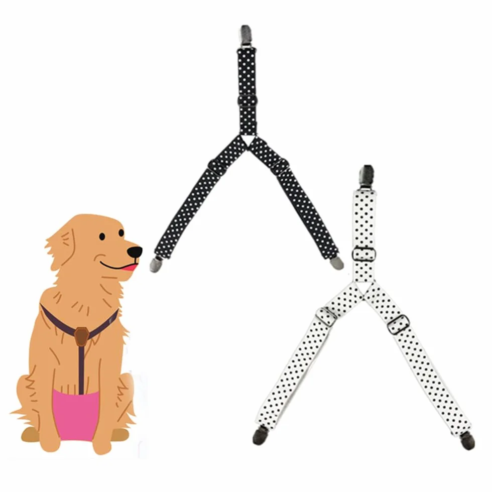 Bretelles pour chiens avec harnais et couches réglables pour chiots et adultes
