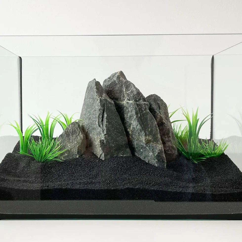 Schicker Mineral Sable d'aquarium Noir 0,4-0,8 mm 25 kg Gravier Fin pour Aquarium