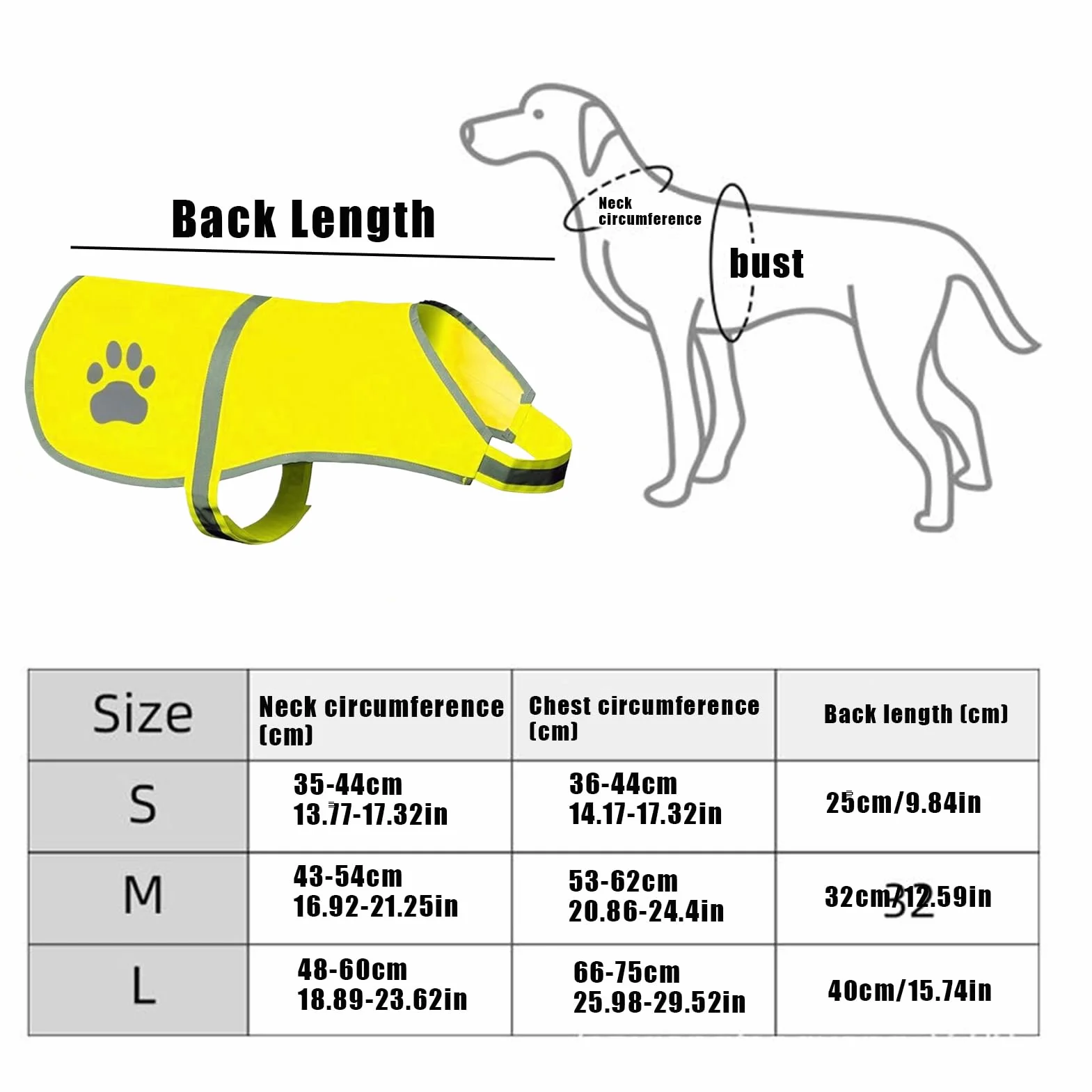 Gilet Orange Réfléchissant pour Chien Haute Visibilité Ajustable