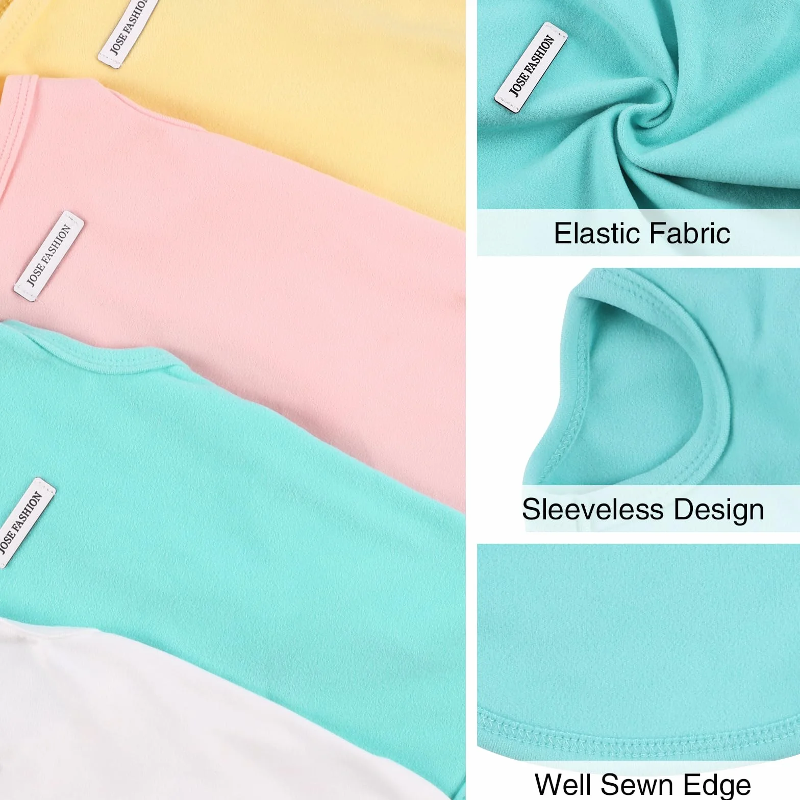 Lot de 4 Chemises d'été sans Manches pour Chien - T-Shirt coloré Respirant pour Petite et Moyenne Taille