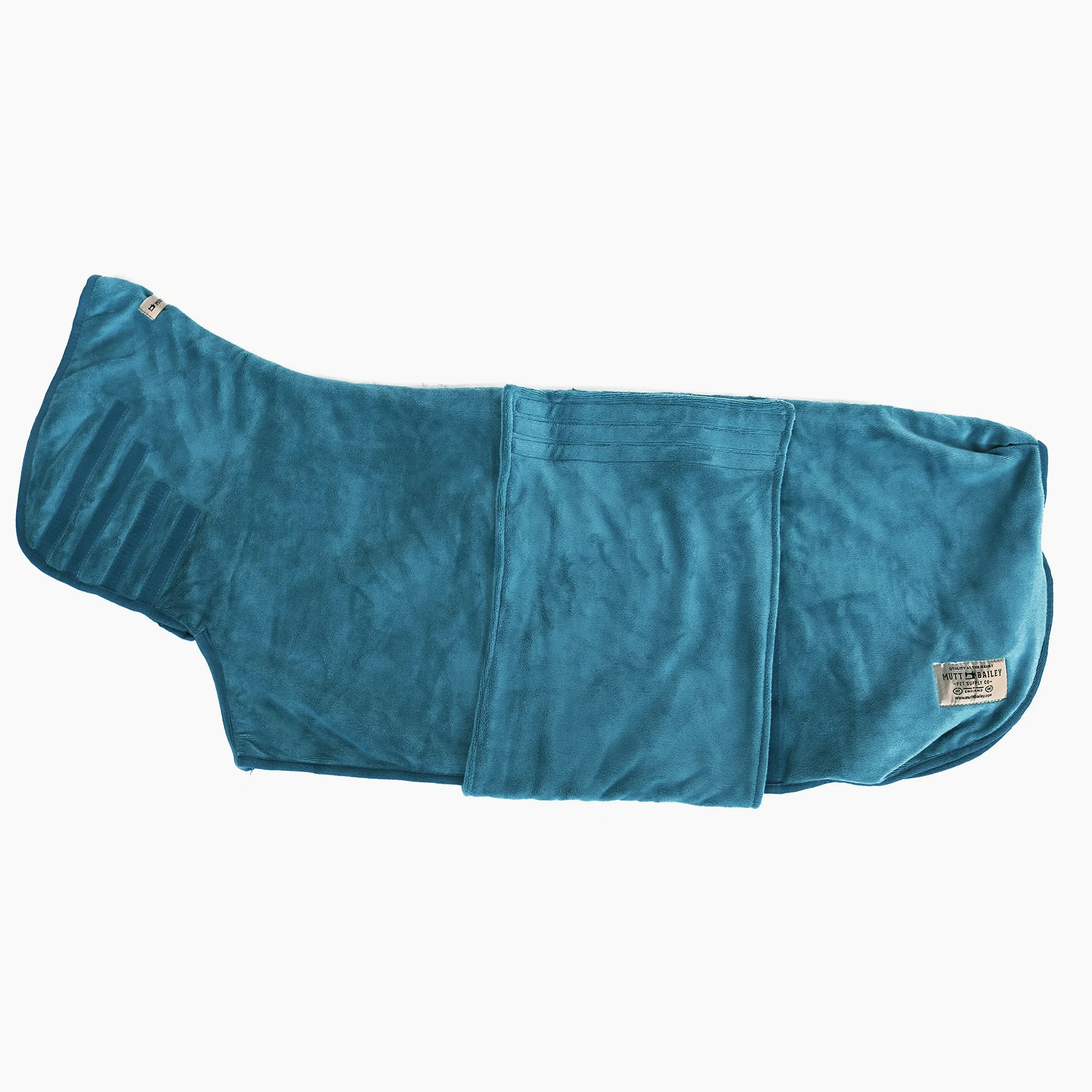 Manteau de séchage pour chien – Peignoir en microfibre avec design double couche super absorbant – Serviette pour chien pour sécher les chiens, coupe confortable (taille XL, bleu