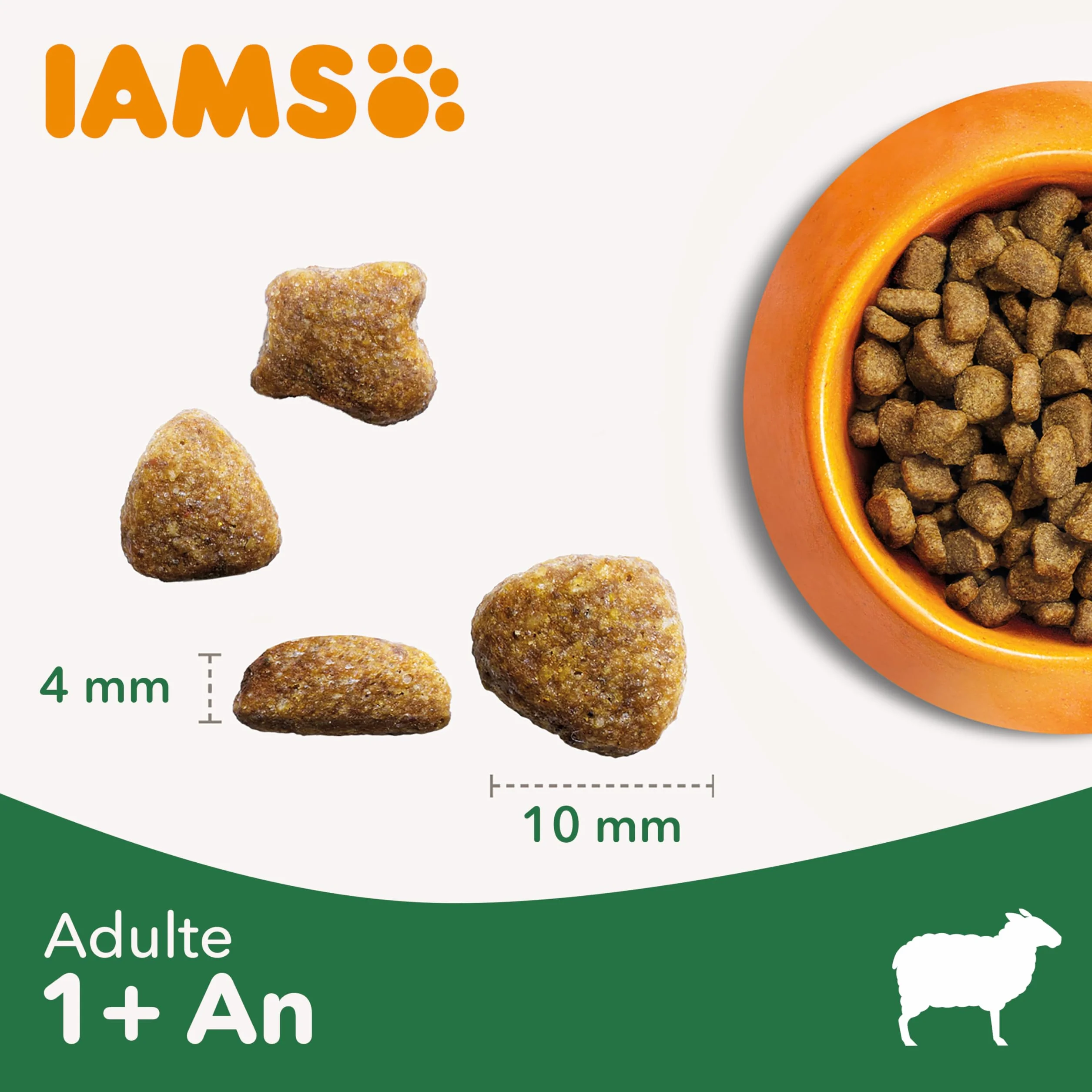 IAMS Vitality Croquettes Premium Chats Adultes Agneau 1,5 kg Sac Refermable