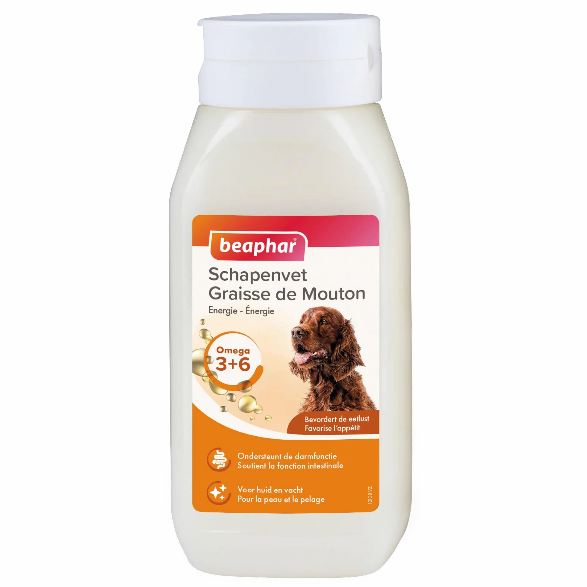 BEAPHAR Graisse de Mouton pour Chien Aliment Complémentaire Omégas 3 et 6 430 ML