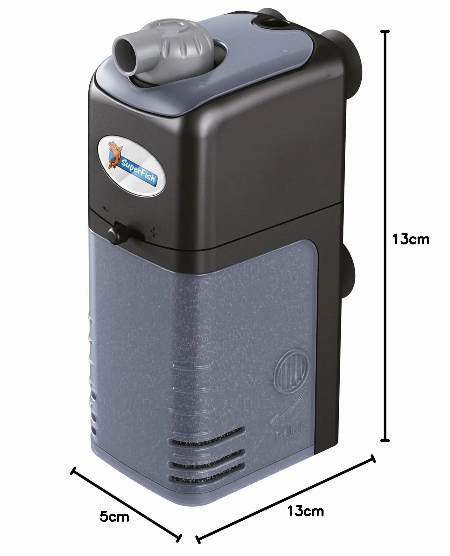 Superfish Aqua Flow 100 Filtre Interne 200 l/h Noir