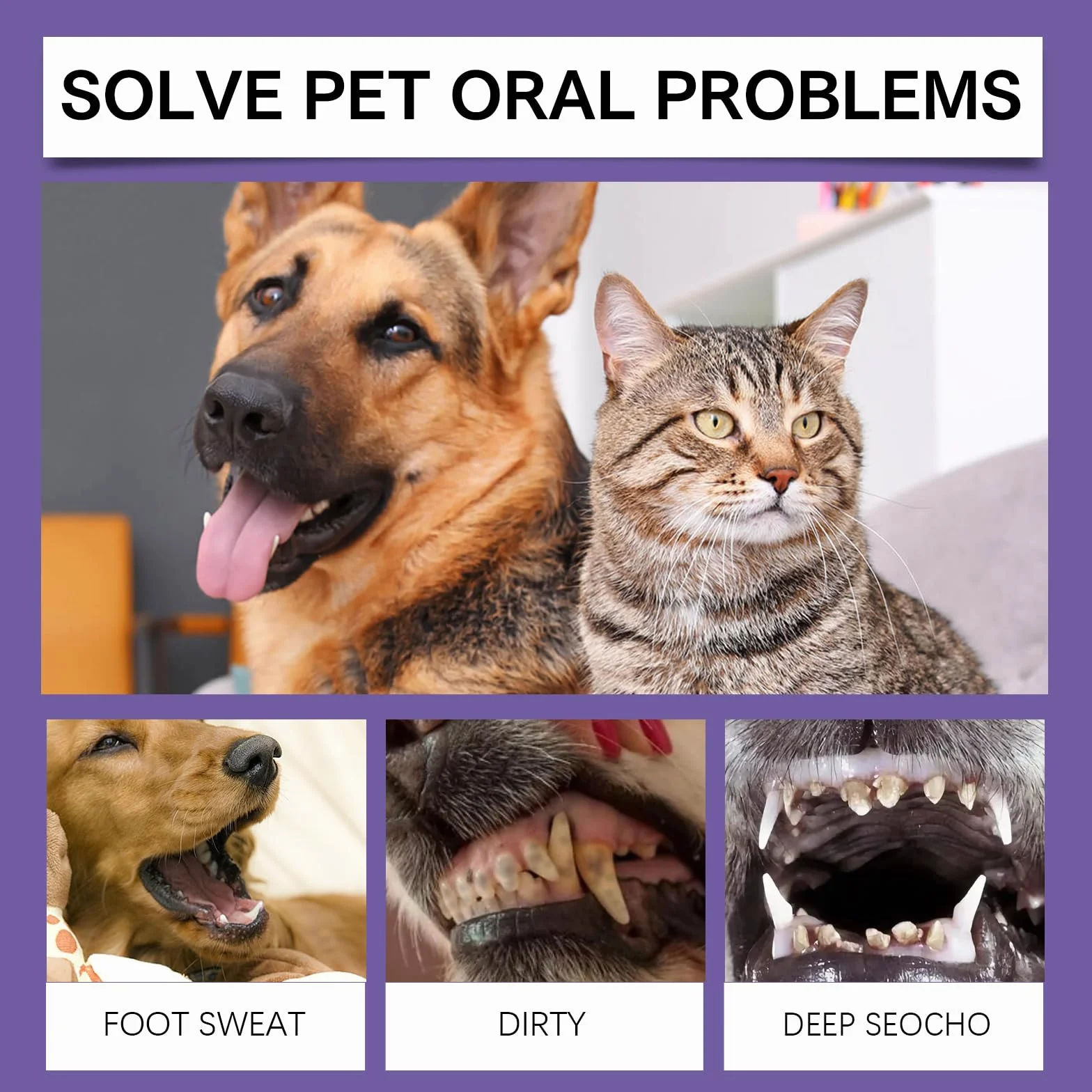 Gel De Réparation Buccale pour Animaux De Compagnie Rafraîchisseur D'haleine Chien Chat
