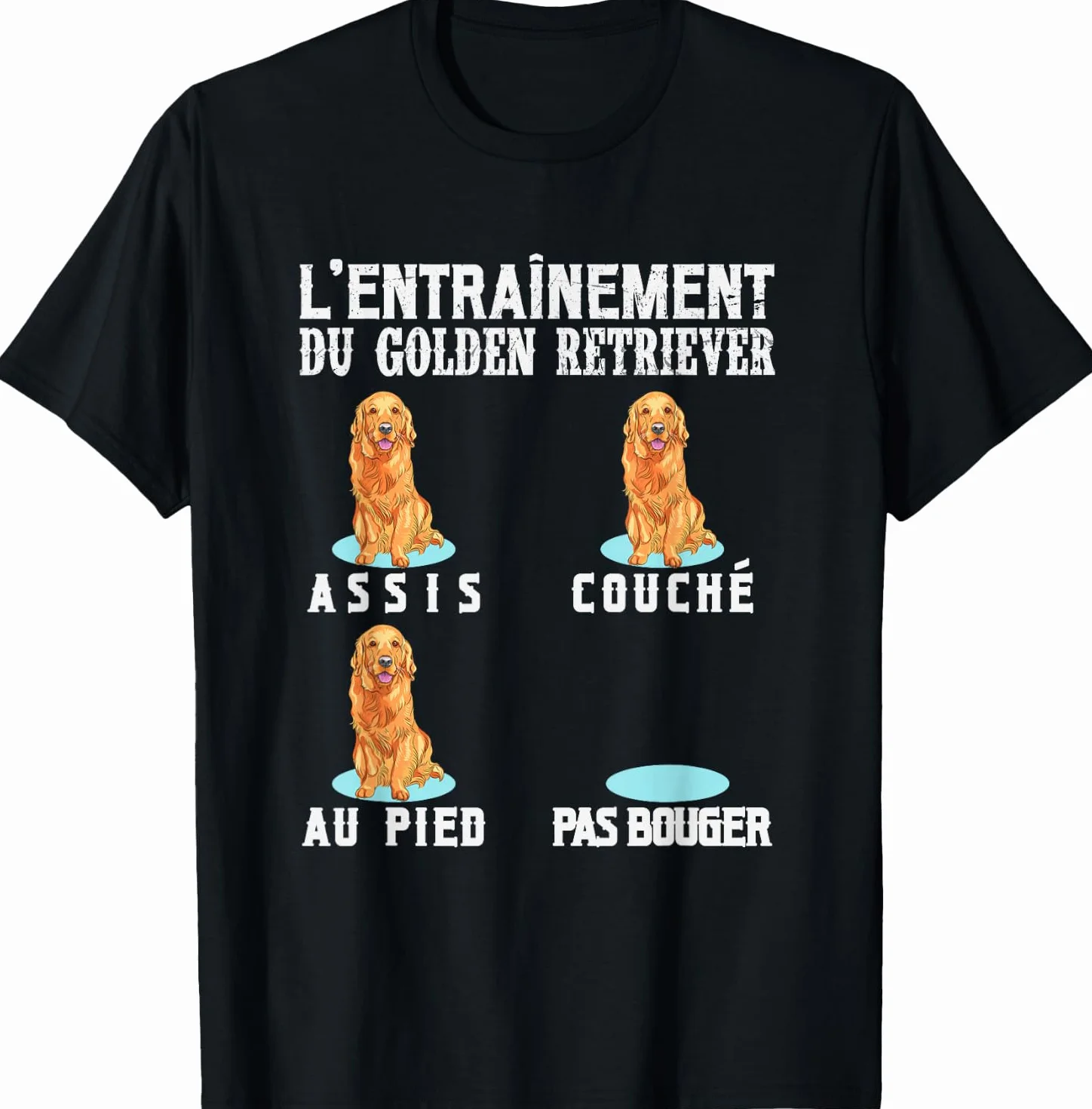 Éducation Chien T-Shirt Entraînement Golden Retriever