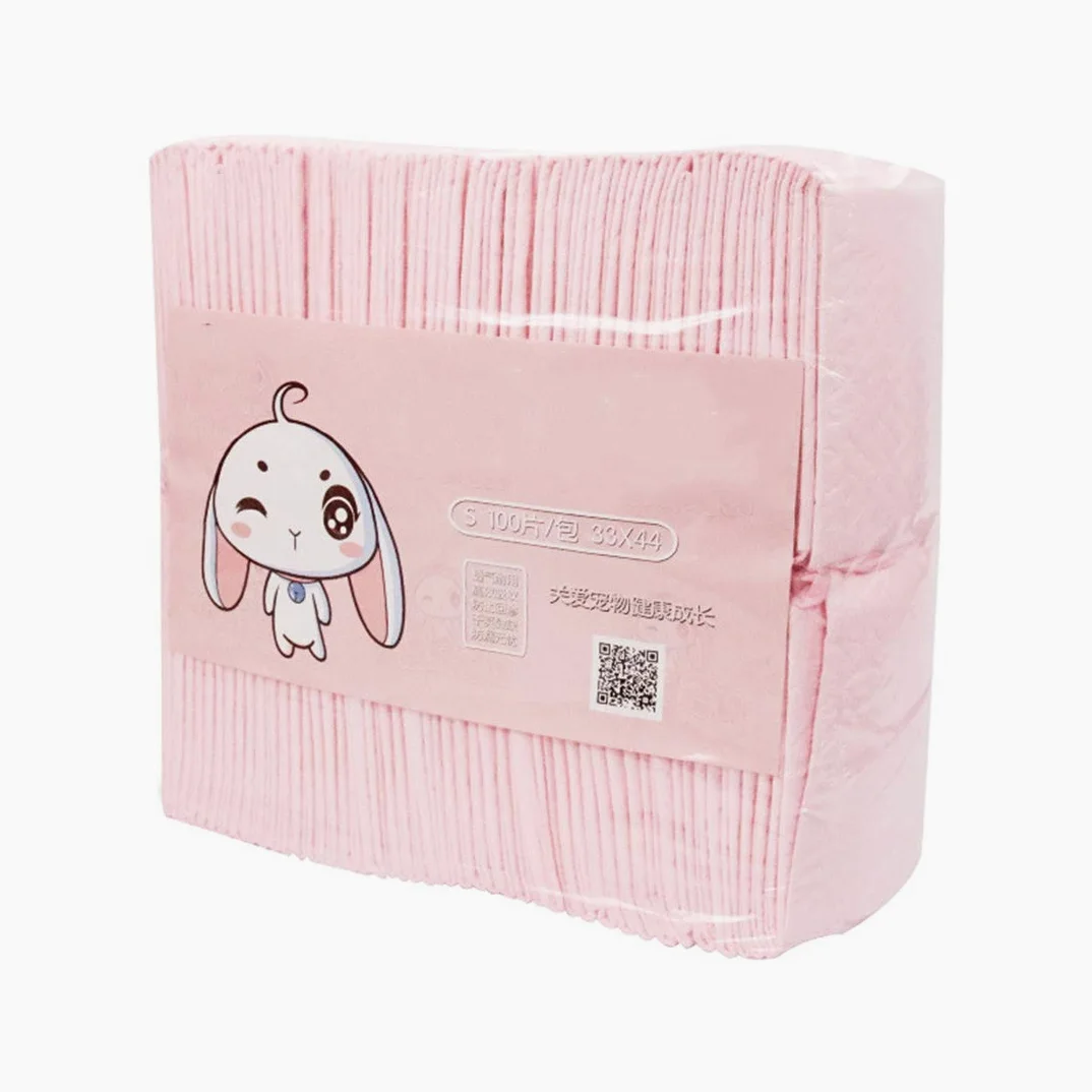 Tapis de Dressage pour Animaux de Compagnie Jetable Lapin Pee Pad 100 Tapis Éponge de Désodorisation D'absorption d'eau pour Chien