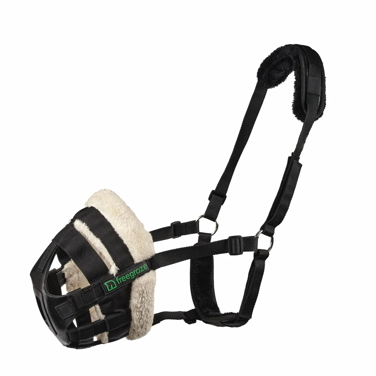 Shires FreeGraze AirFlow Muselière Noir