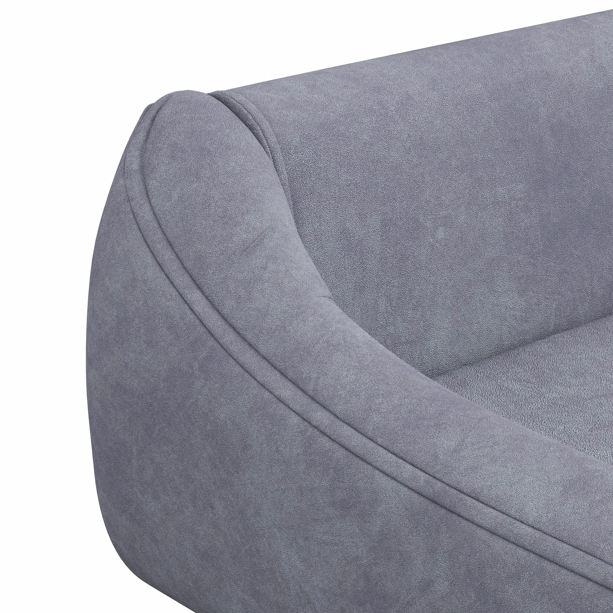 PawHut Canapé pour Chien Chat Design scandinave Coussin Moelleux Amovible Tissu Aspect Velours 102x58.5x42.5 cm Gris