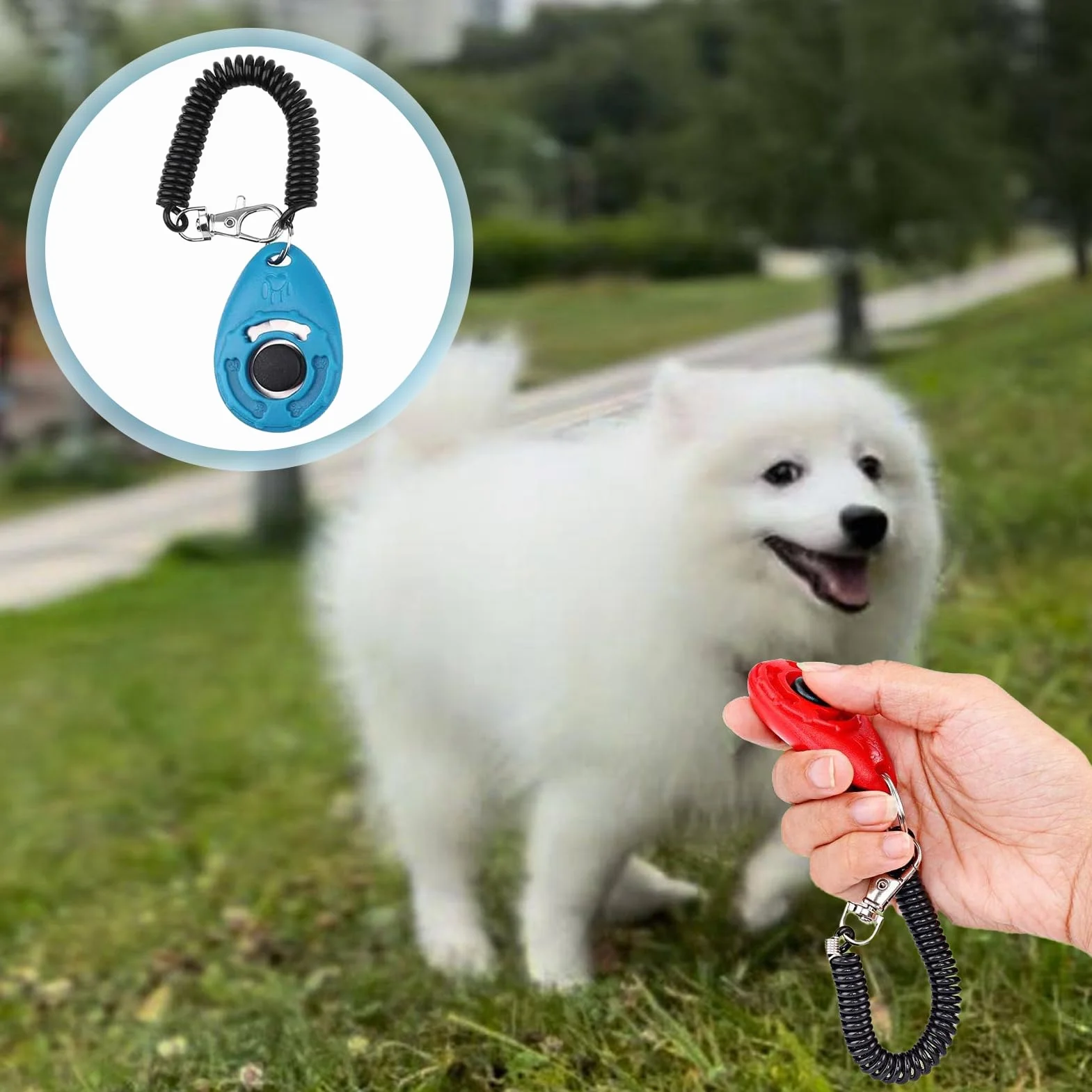 4 PCS Clicker de Chien,Clickers pour Chien,Clicker de Dressage pour Animaux de Compagnie avec Dragonne,Clickers de éducation Formation,Professionnel Clicker Chien Dressage pour Chien,Chat,Cheval.