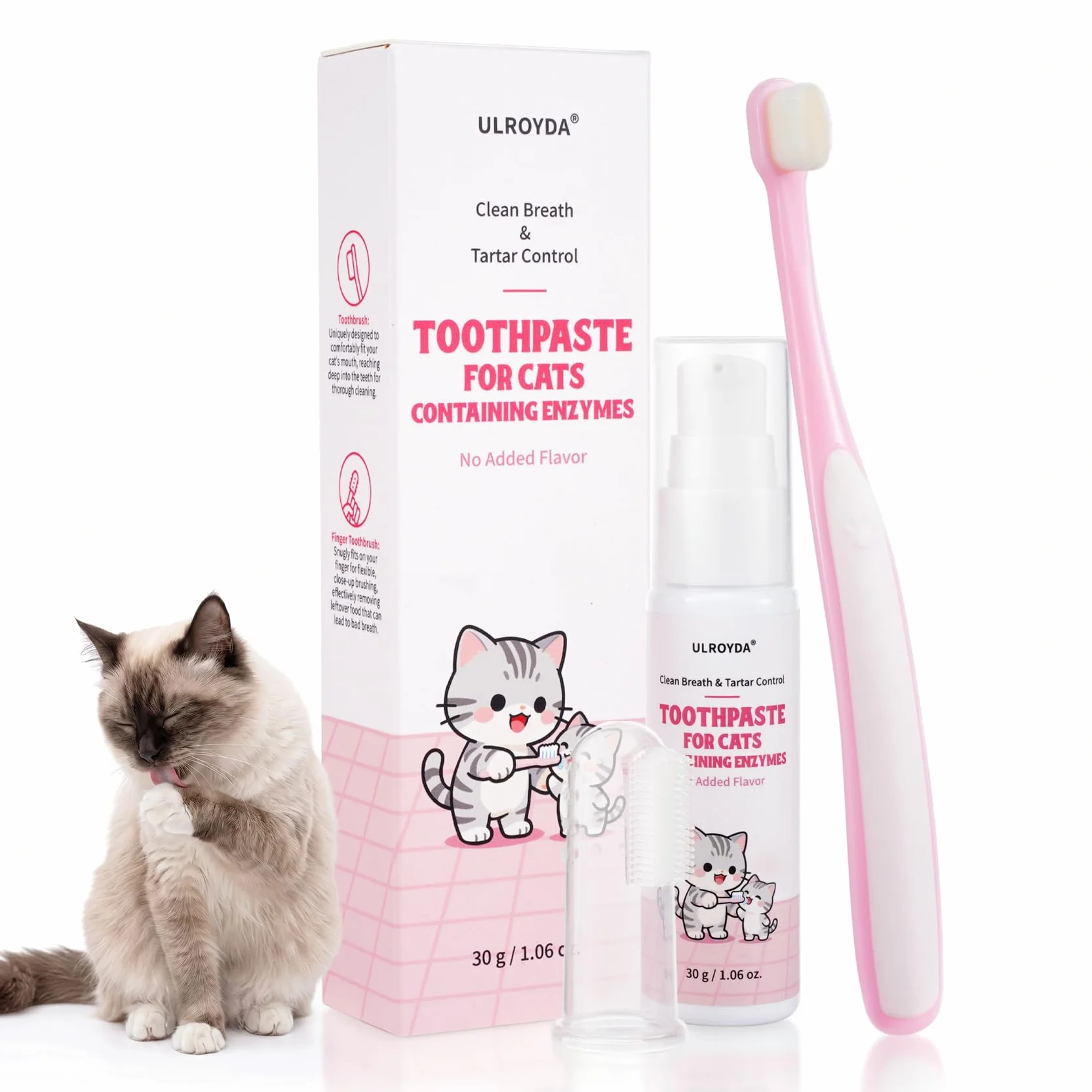 Dentifrice Enzymatique pour Chats - Kit Dentaire 30g