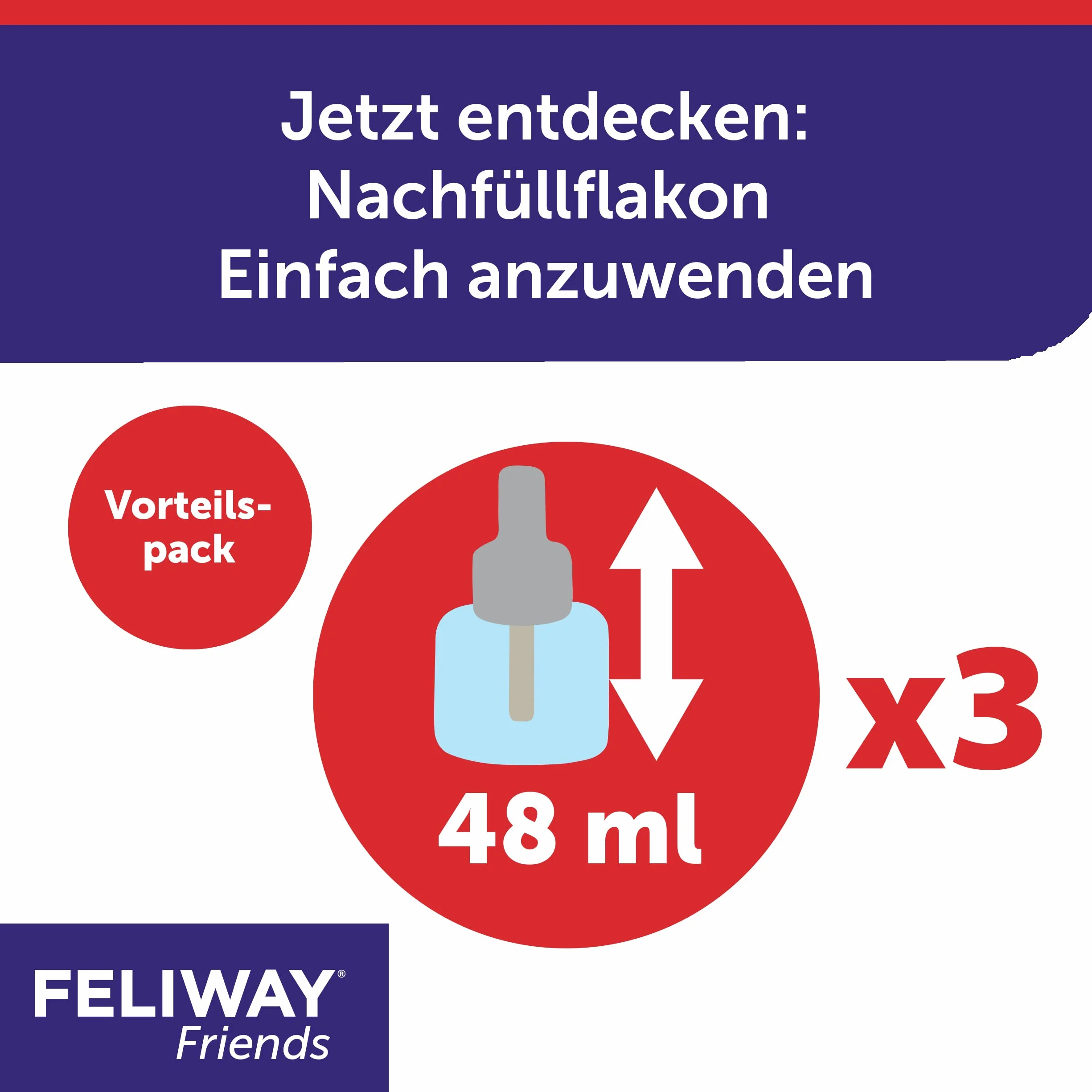 Feliway D89440L Friends 3 x 30 Jours 144 ML