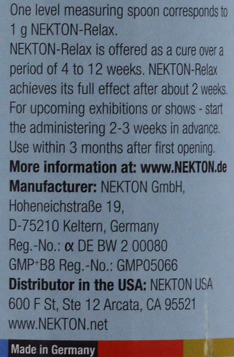 Nekton Relax 1 Paquet 0,035 kg Blanc