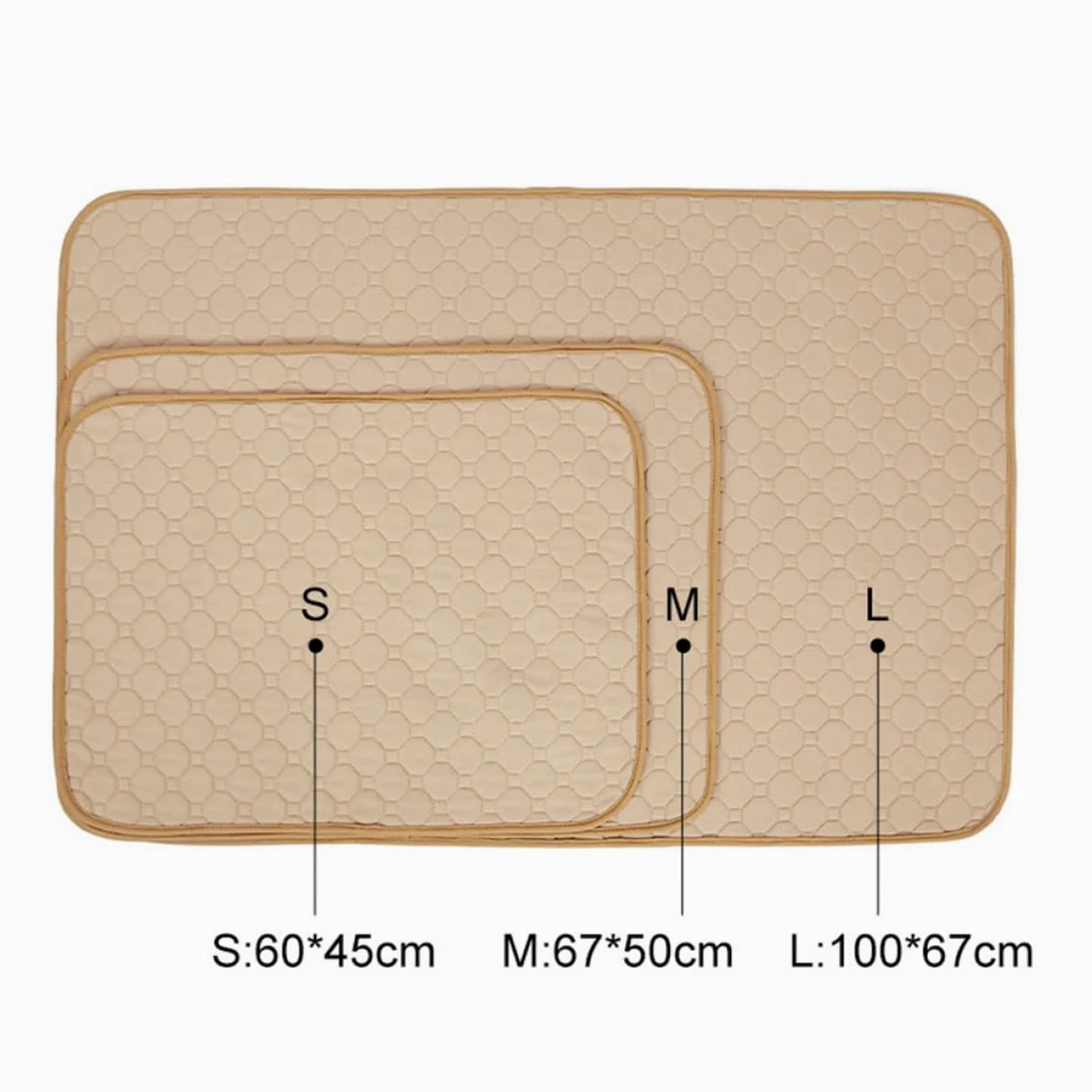 Amosfun Tapis Propreté Chiot Absorbants pour Chien, Alèses pour Animaux, Tissu Imperméable et Lavable, Skin-Friendly