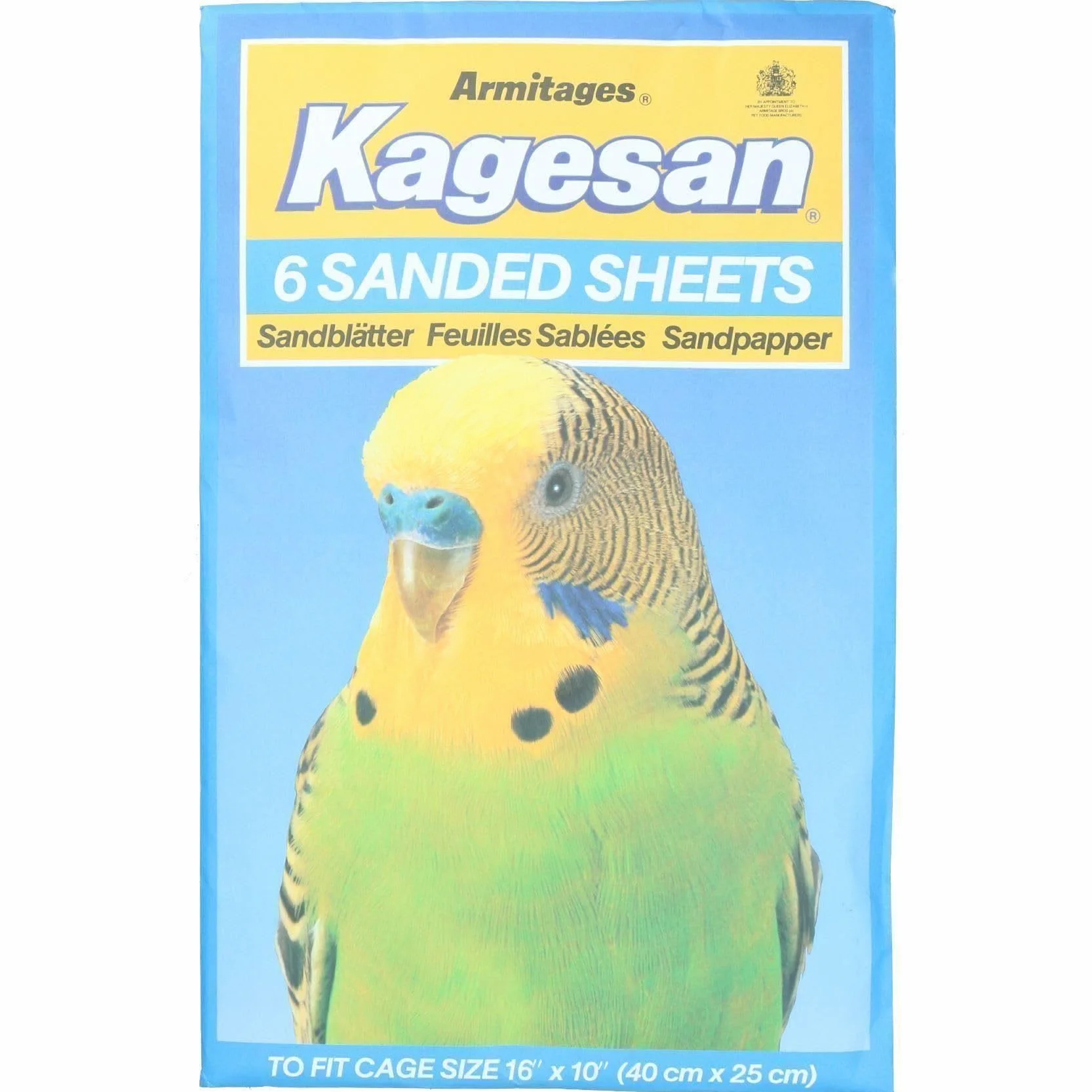 AB Tools Papier abrasif pour cage à perruches 25 x 40 cm Lot de 36 feuilles