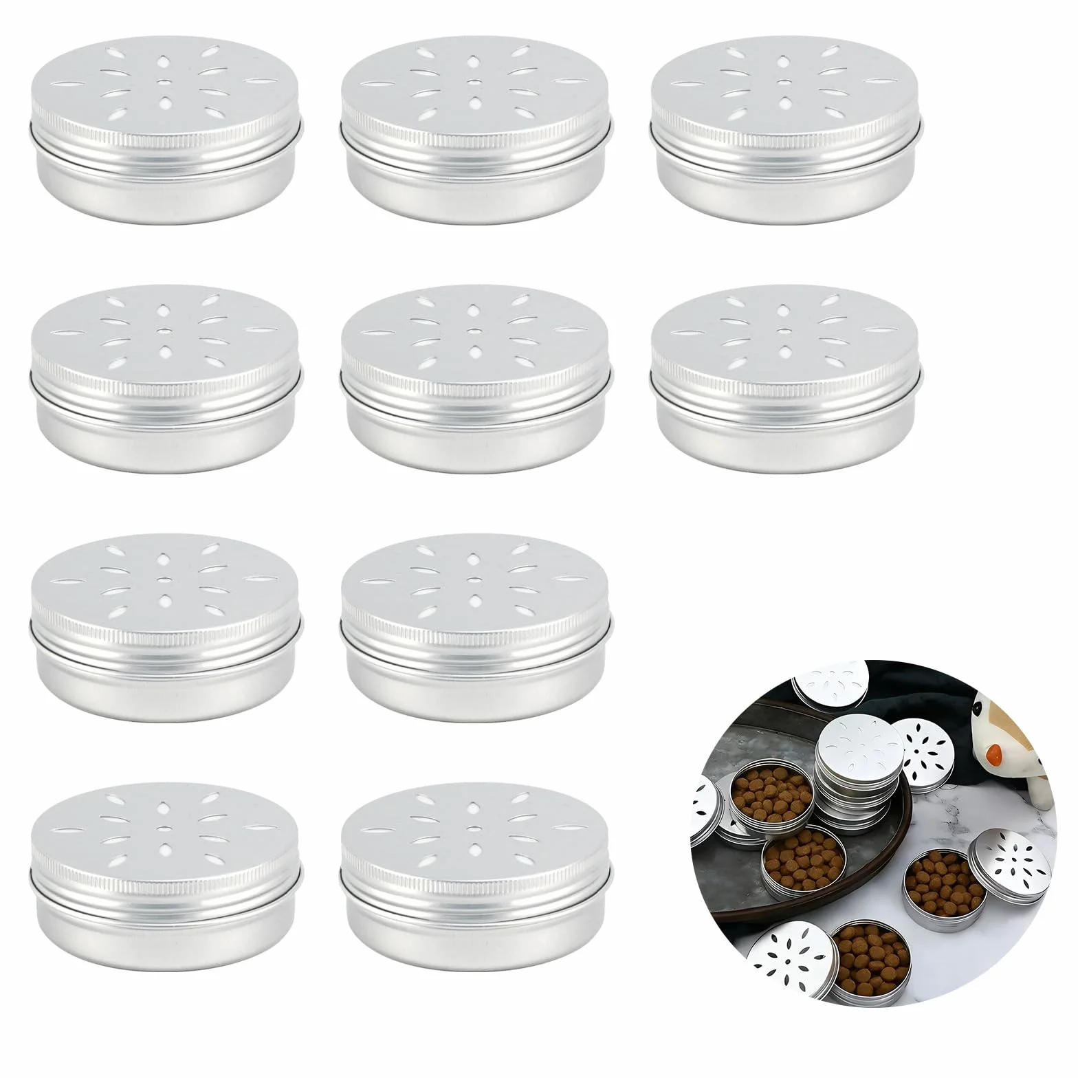 Parfum Chien en Aluminium 60 ML Canettes Lot de 10 avec Ventilation pour l'Entraînement Olfactif