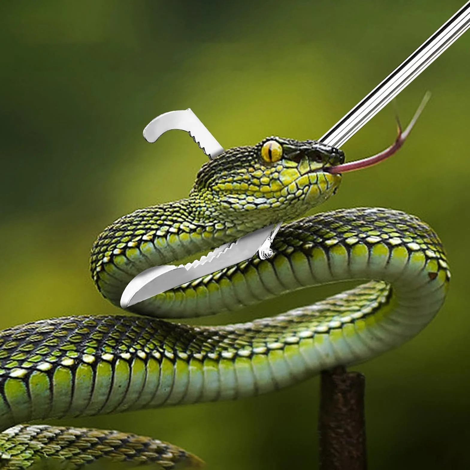 Pince à serpent télescopique pliable – Outil de manipulation de serpent pour reptiles