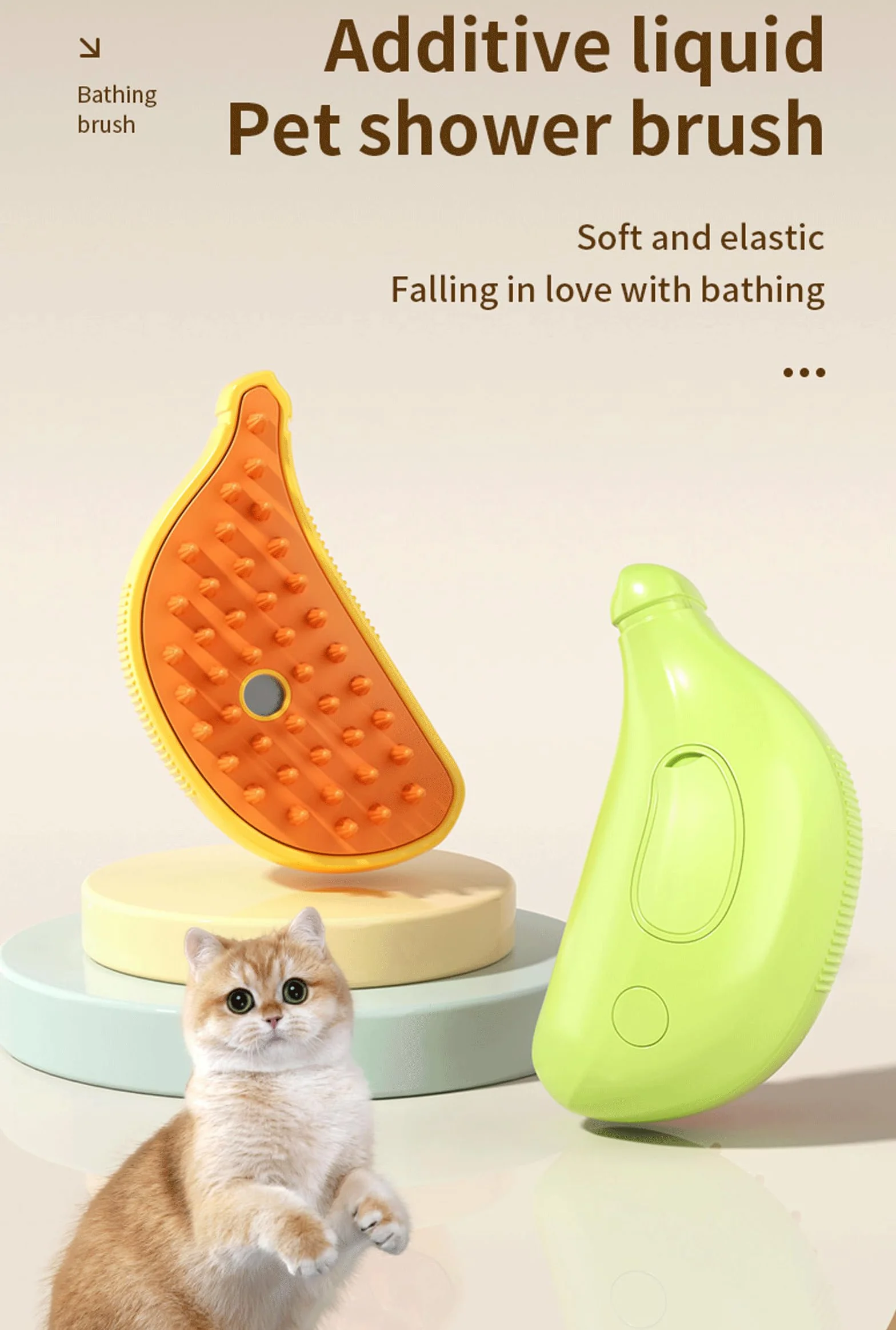 Brosse Chien Chat à Vapeur 3 En 1 Rechargeable Peigne de Massage pour Poils Emmêlés