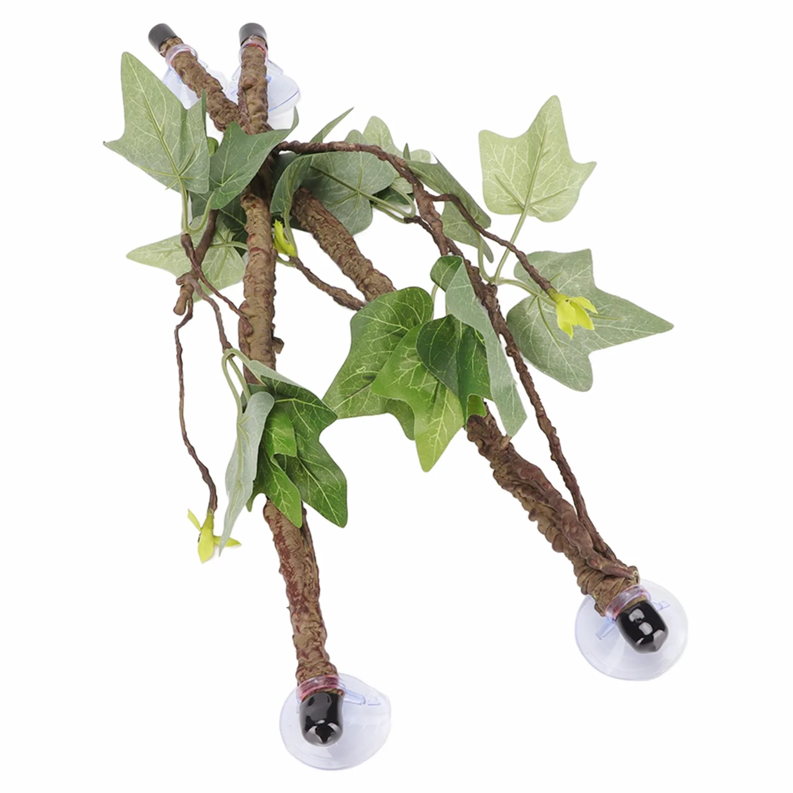 Branches de Reptiles, Vignes de Reptiles avec Ventouses, Branche d'angle de Reptile, Décoration de Plantes de Terrarium, Plantes de Reptiles pour Amphibiens, Lézards, Serpent,