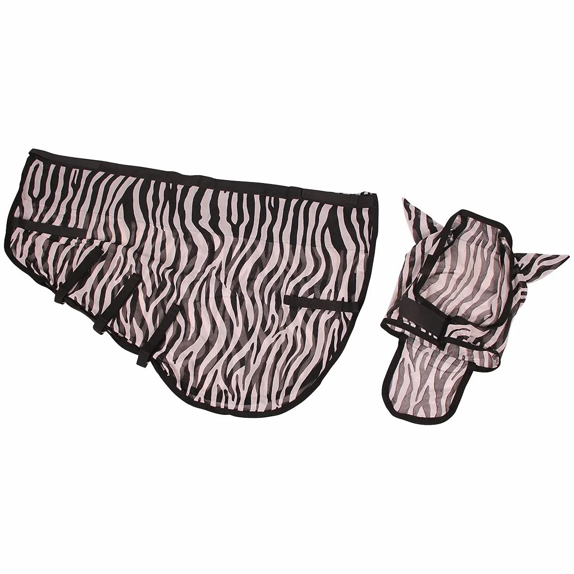 Couverture Anti Mouche QHP pour Cheval avec Couvre-Cou et Bonnet