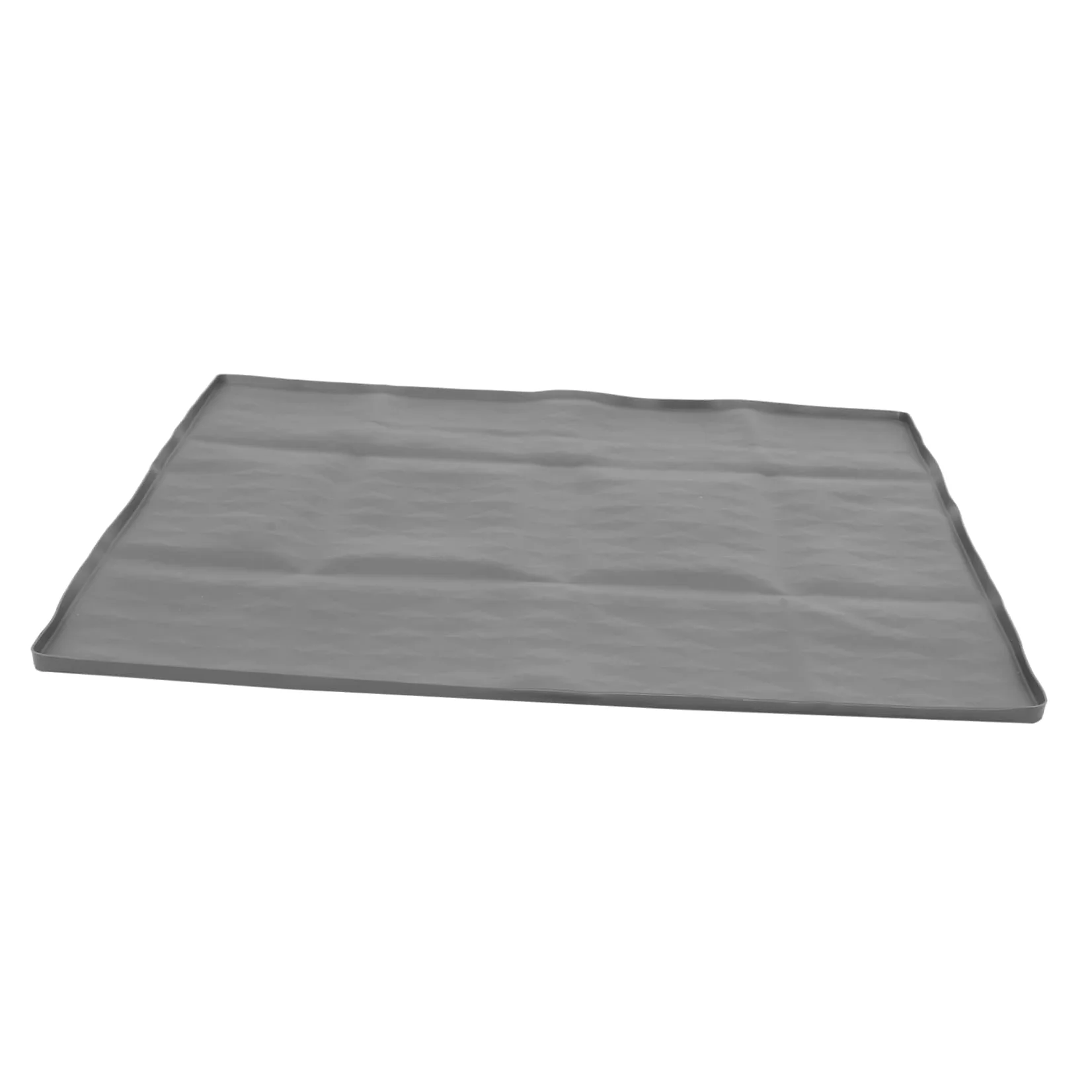 Kisangel Support pour Tapis de Propreté Chien Antidéversement en Silicone Réutilisable 60 X 50 Cm Plateau avec Rebord Haut pour Apprentissage Propreté Chiots Intérieur