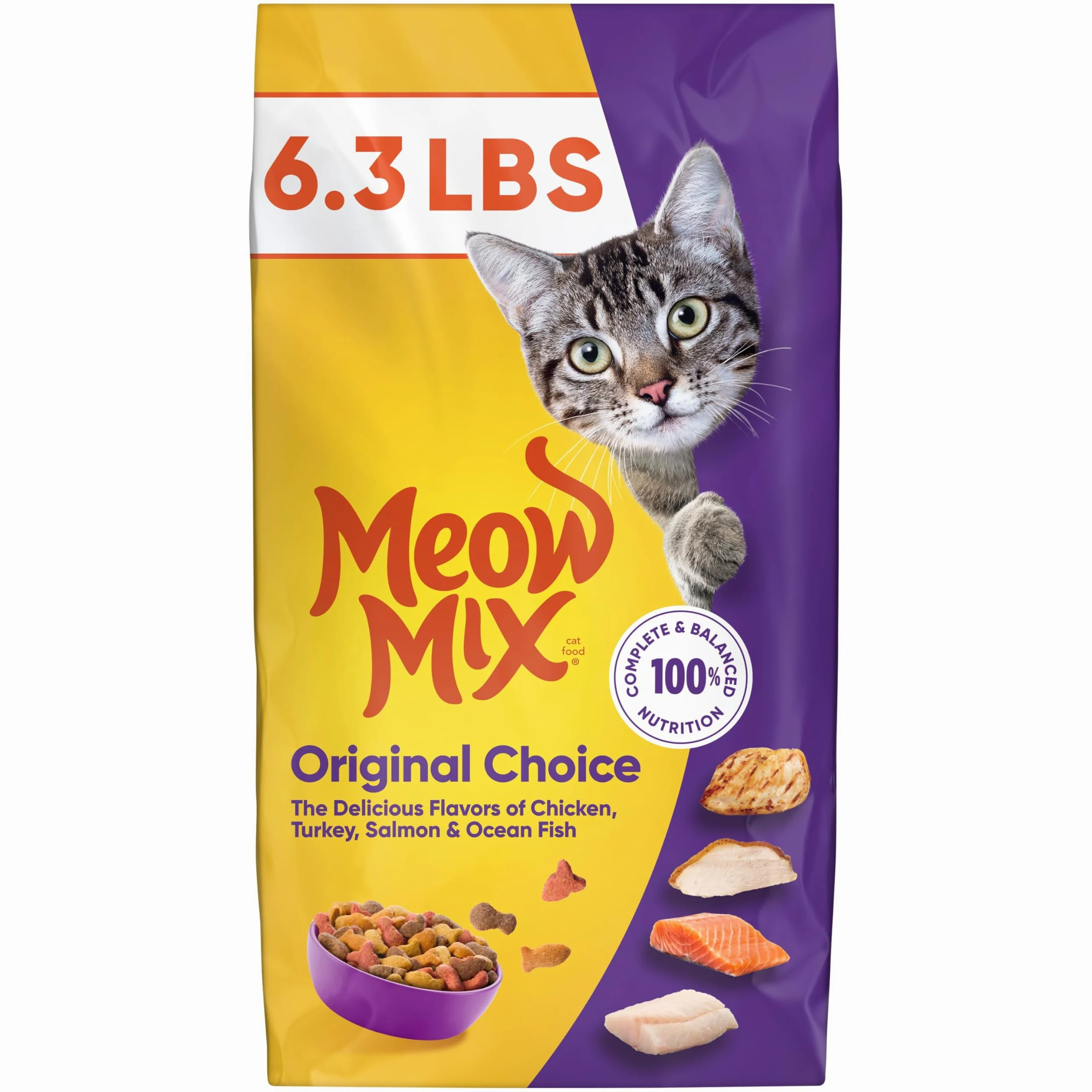 Meow Mélange de croquettes pour Chat