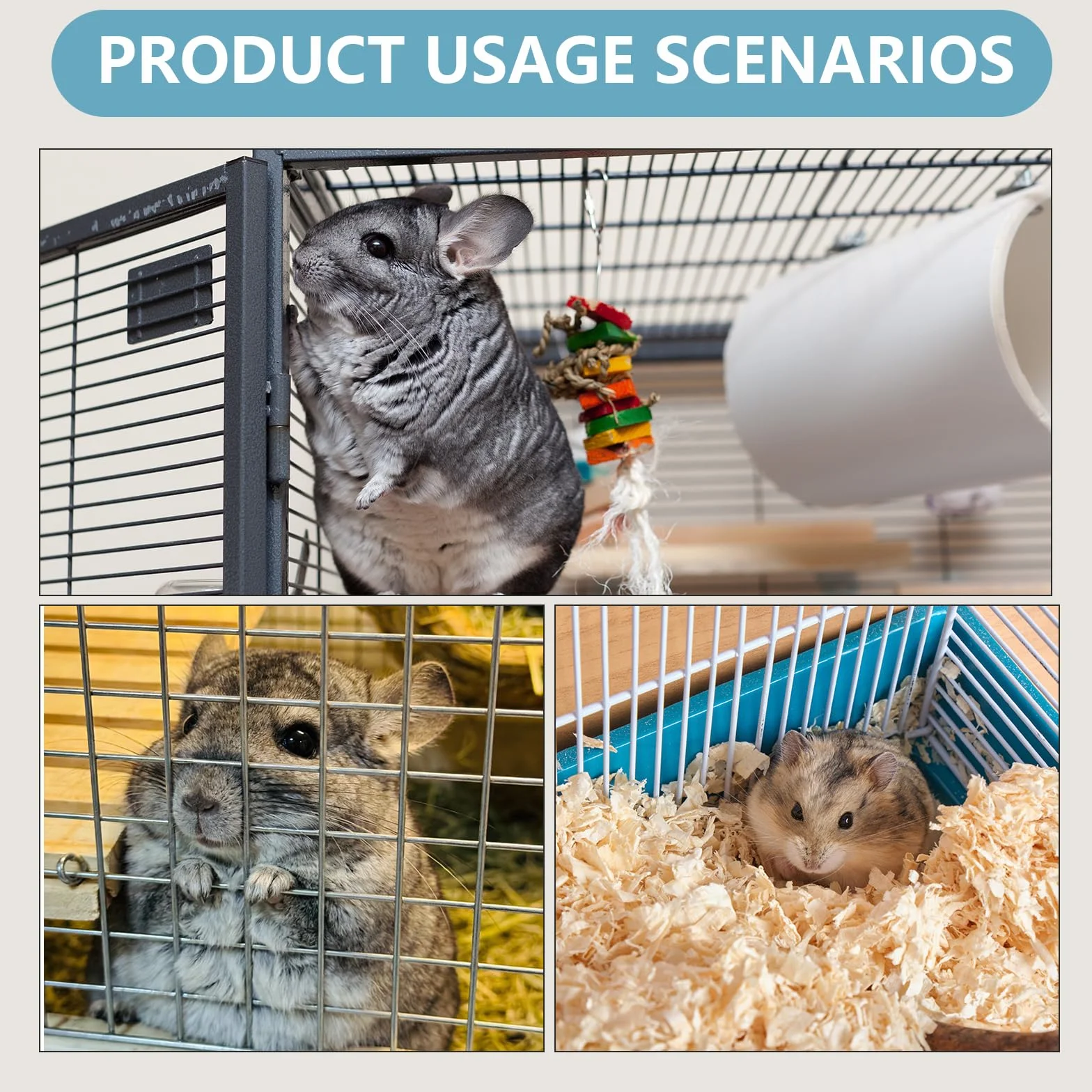 Hamac Cochon d'Inde Soie Glacée 28 x 28Cm Hamac Rongeur Ajustable Cage Furet Cabane Fraise Cochon d'Inde Lit Lapin Design Double Face Balançoire pour Lapin Hamster Chinchilla