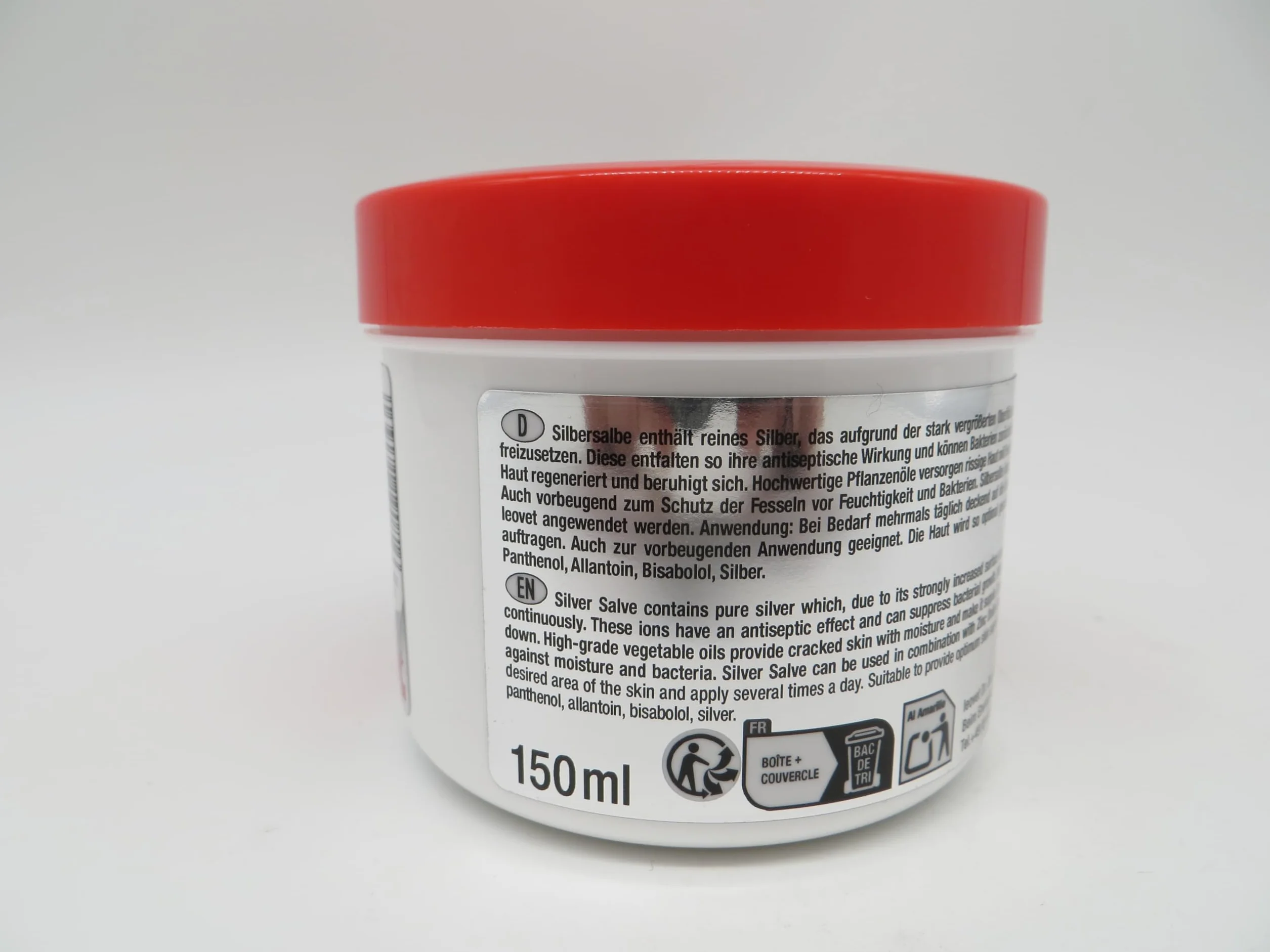 Leovet Baume Premier Secours Argent | Pack Double | 2 x 150 ML | Peut contribuer à Un Soin Particulier de la Peau après des blessures | Peut être utilisé en Soutien Contre la dermatophilose
