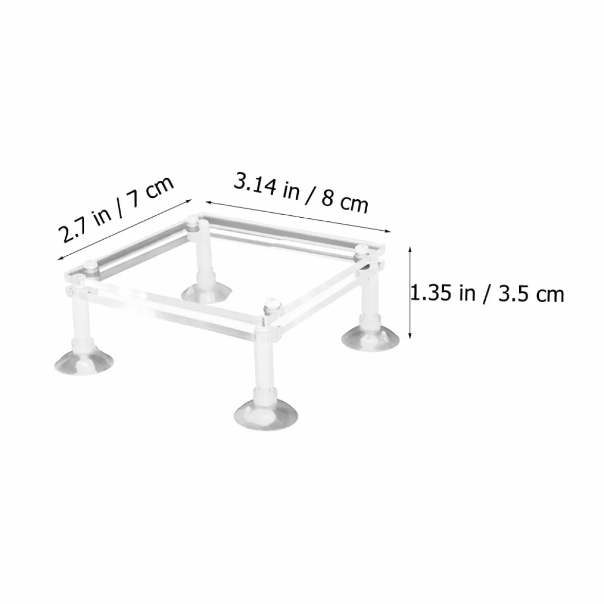 Hemobllo Support de Pompe Submersible en Acrylique Antichoc Ventouse, Support Surélevé pour Pompe à Eau D'aquarium, Accessoire pour Bassin de Poissons