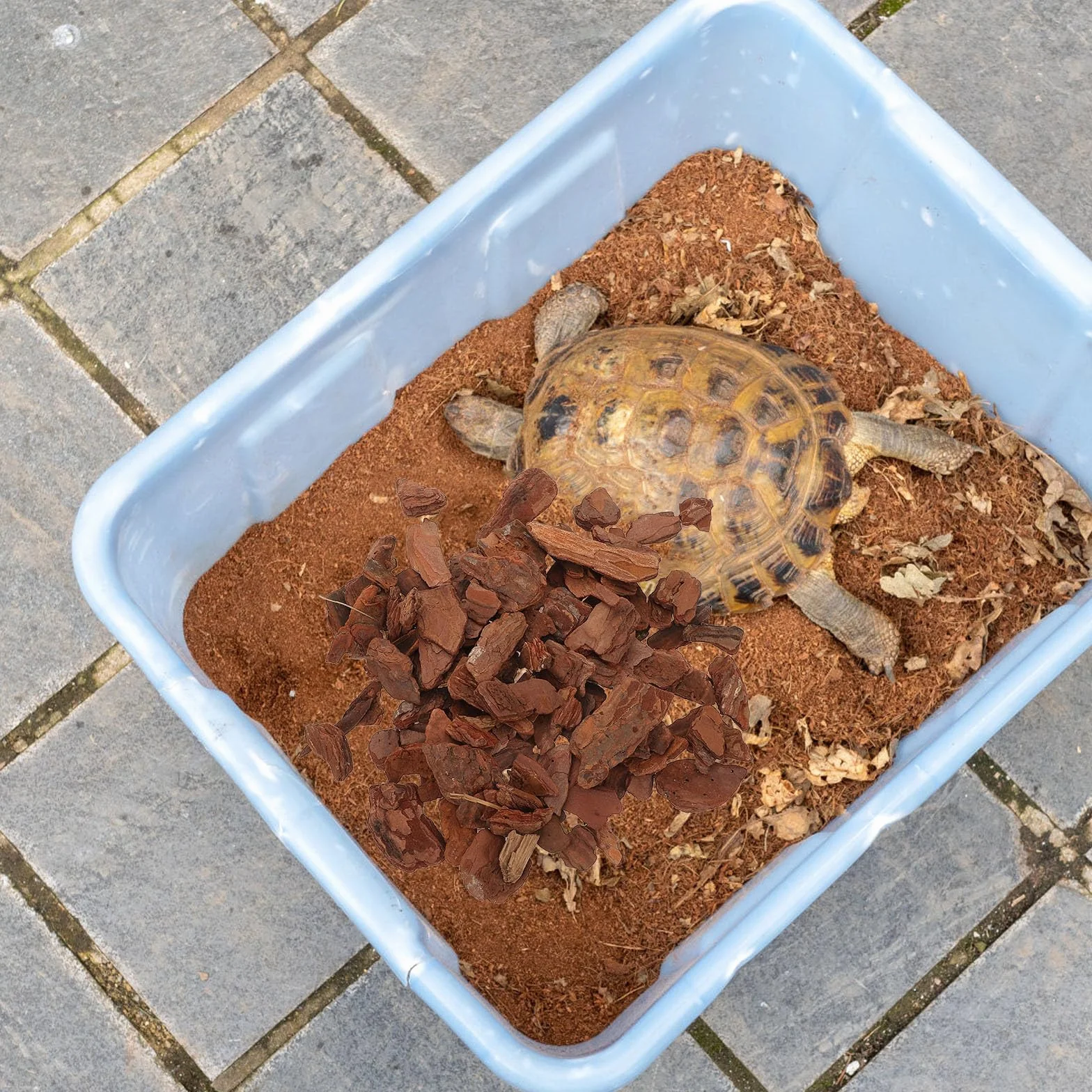 Copeaux d'Écorce de Reptile pour Vivarium Tortue Lézard Litière Naturelle