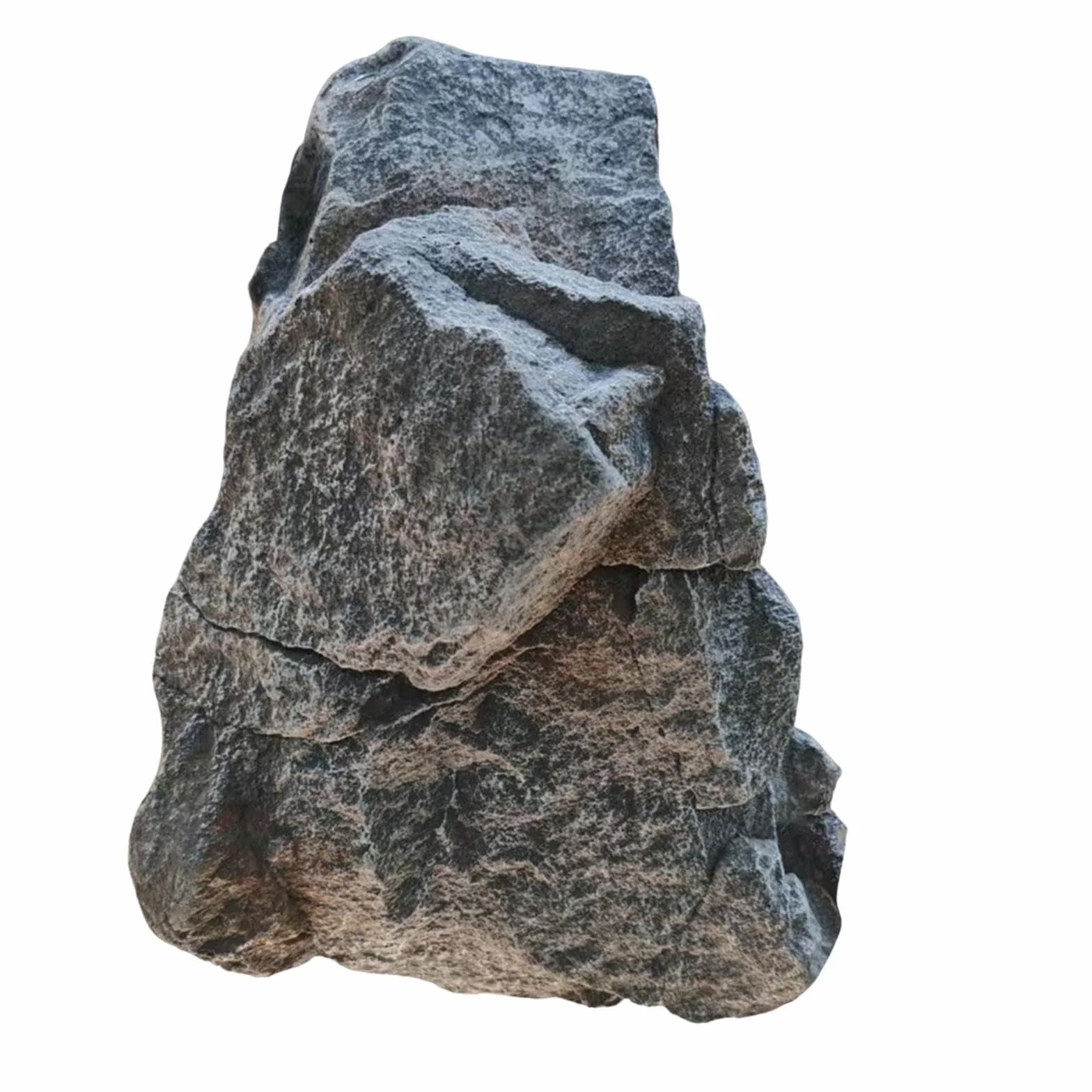 Décoration de Jardin en Fausse Pierre Grise, Faux Rocher Décoration de Jardin, Rock Gray Mountain Décoration, 33x23x23cm