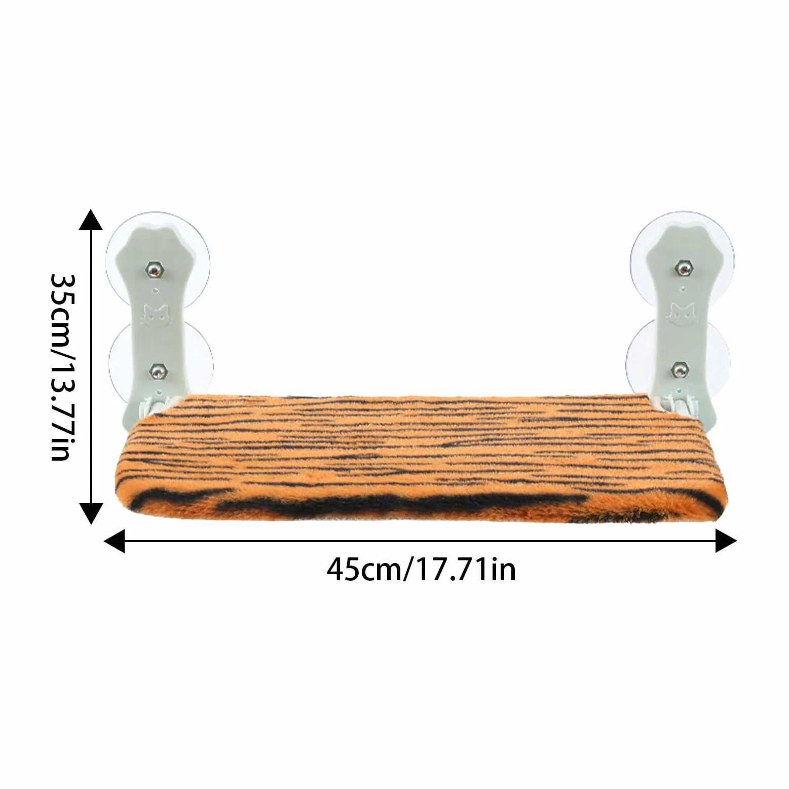 Perchoir De Fenêtre pour Chat Siège Pliable sans Cordon Doux Respirant | Couchette Avec Ventouses Puissantes Accroche Fenêtre Destiné Aux Animaux De Toutes Tailles En Intérieur Sur