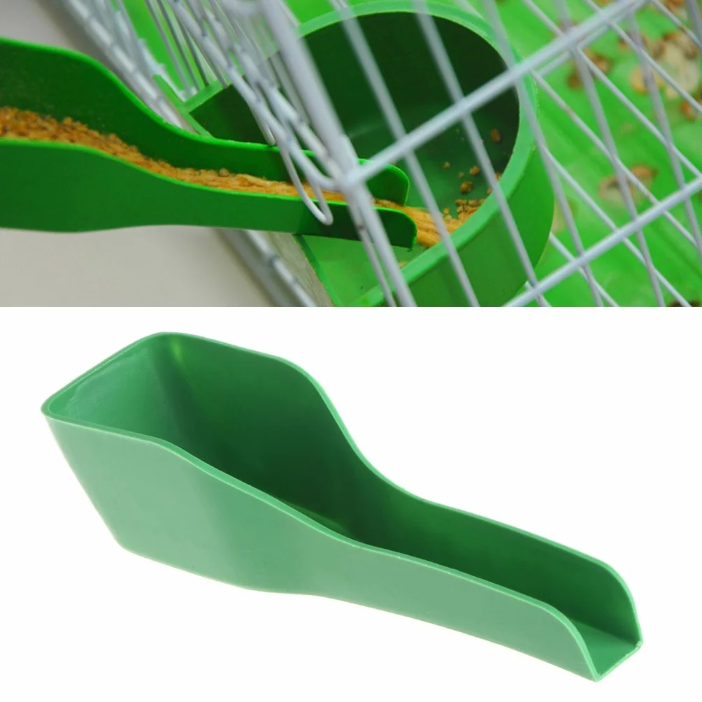 Cuillère d'alimentation manuelle pour oiseaux en plastique pour canard caille
