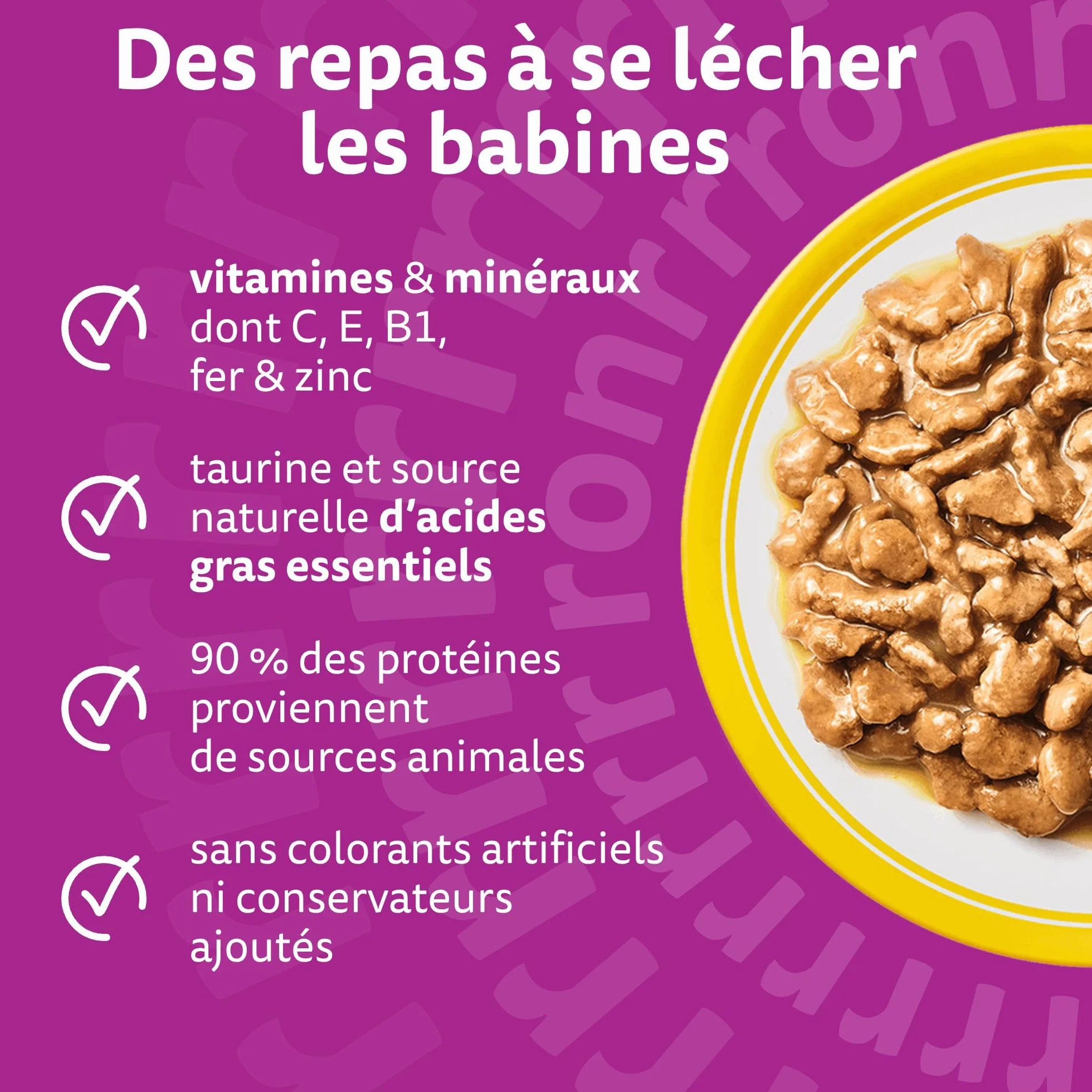WHISKAS Aliment humide en sauce Chat senior 7+ 12x85g Festins à la Volaille (Lot de 4) 48 Sachets
