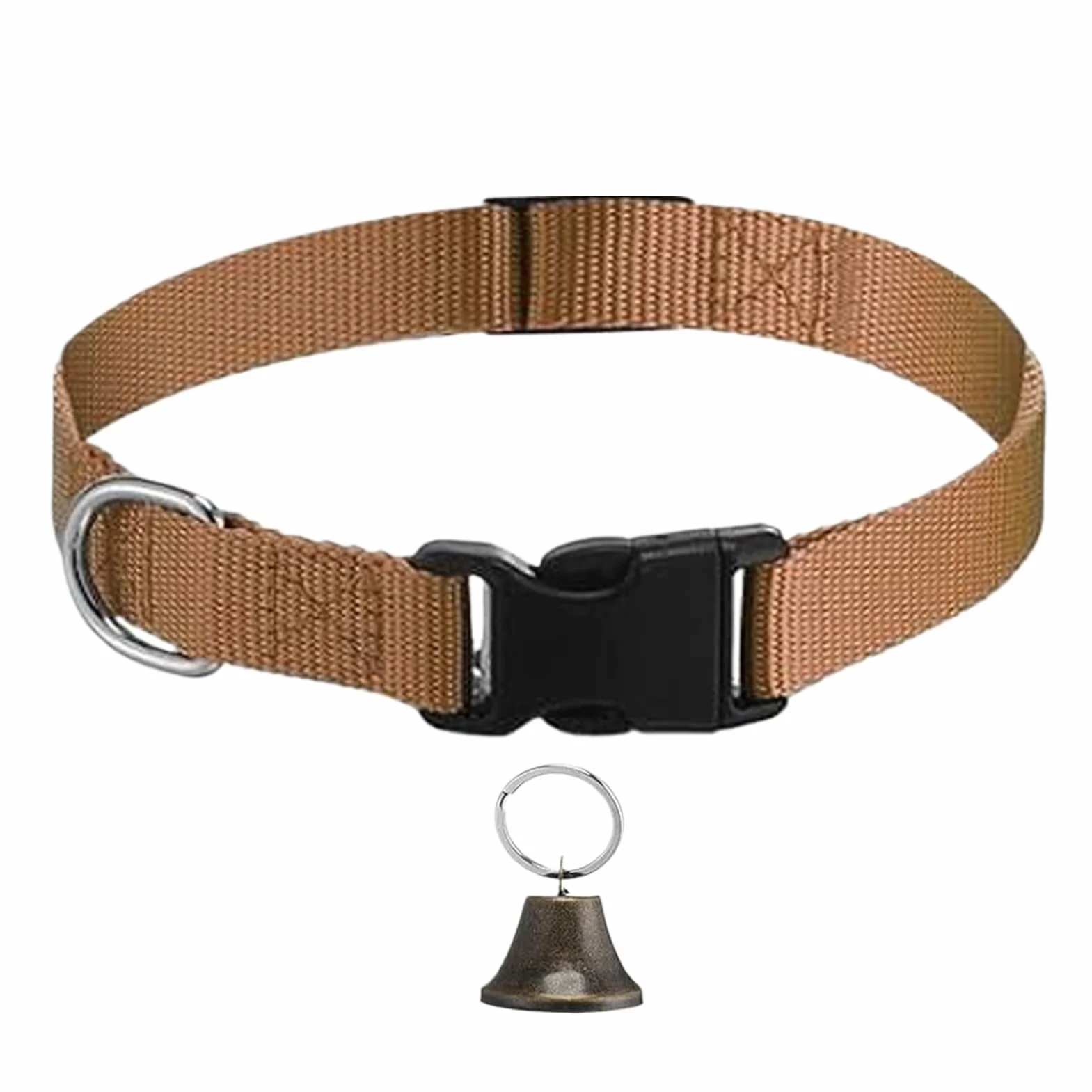 Collier Cloche pour Vache,Collier Réglable en Nylon avec Sonnette | Accessoires pour Animaux De Compagnie À Boucle À Dégagement Rapide Et Son Clair pour Cou De Petits Animaux Bovins Ovins